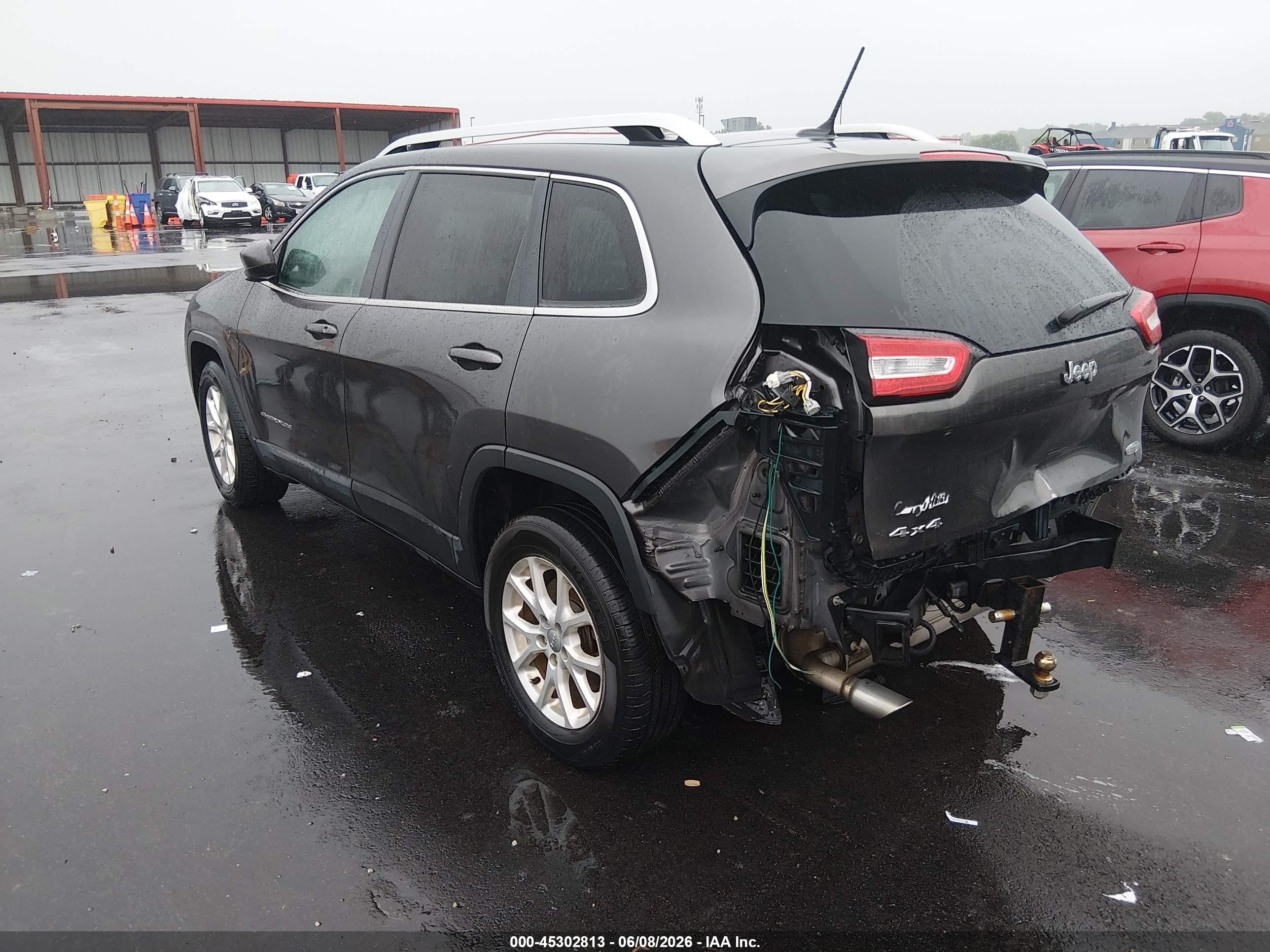 2014 Jeep Cherokee Latitude Gray vin: 1C4PJMCB8EW224542