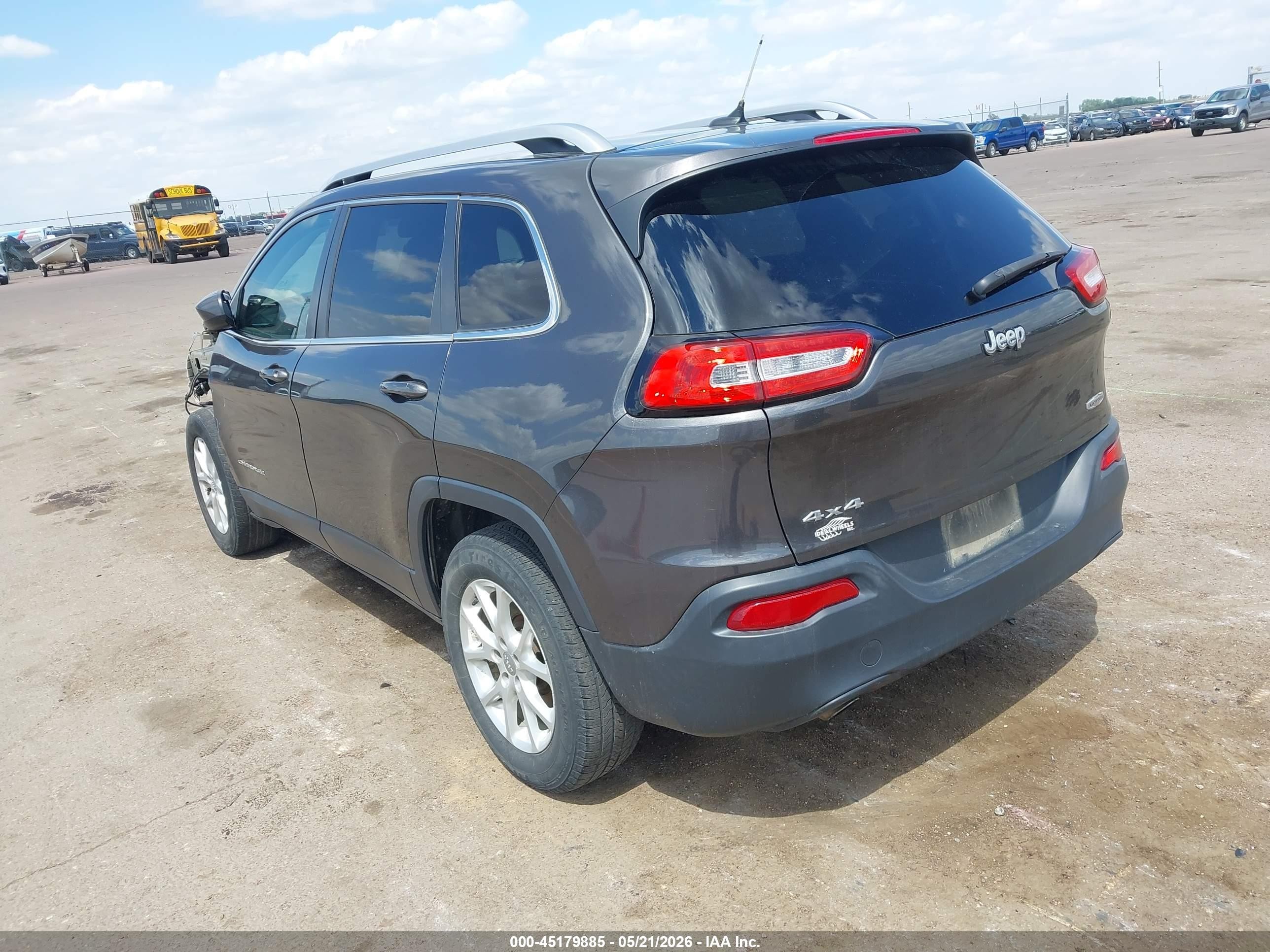 2014 Jeep Cherokee Latitude Gray vin: 1C4PJMCB8EW232544
