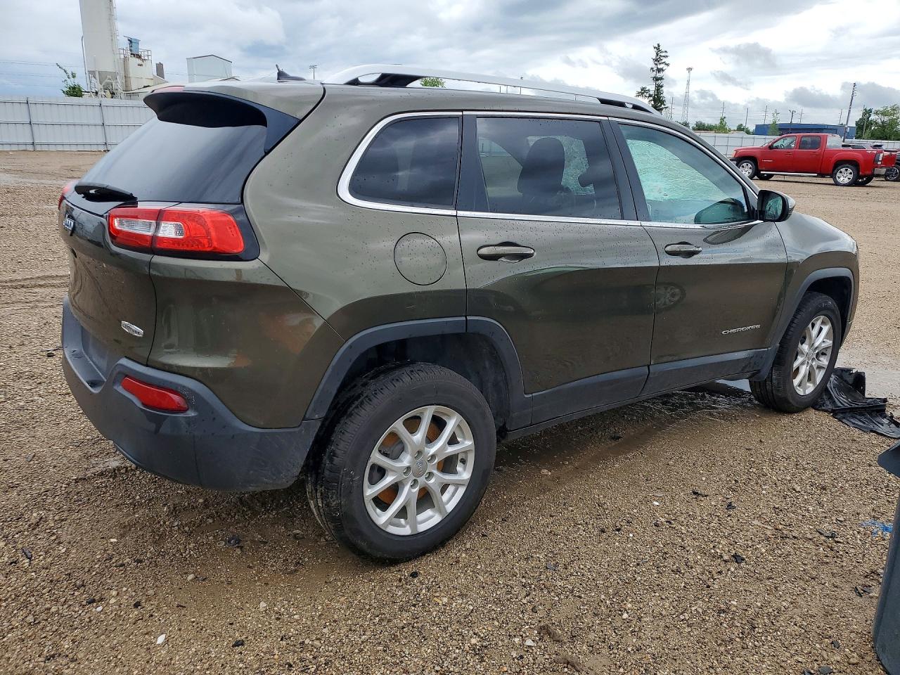 2015 Jeep Cherokee Latitude Green vin: 1C4PJMCB8FW505421