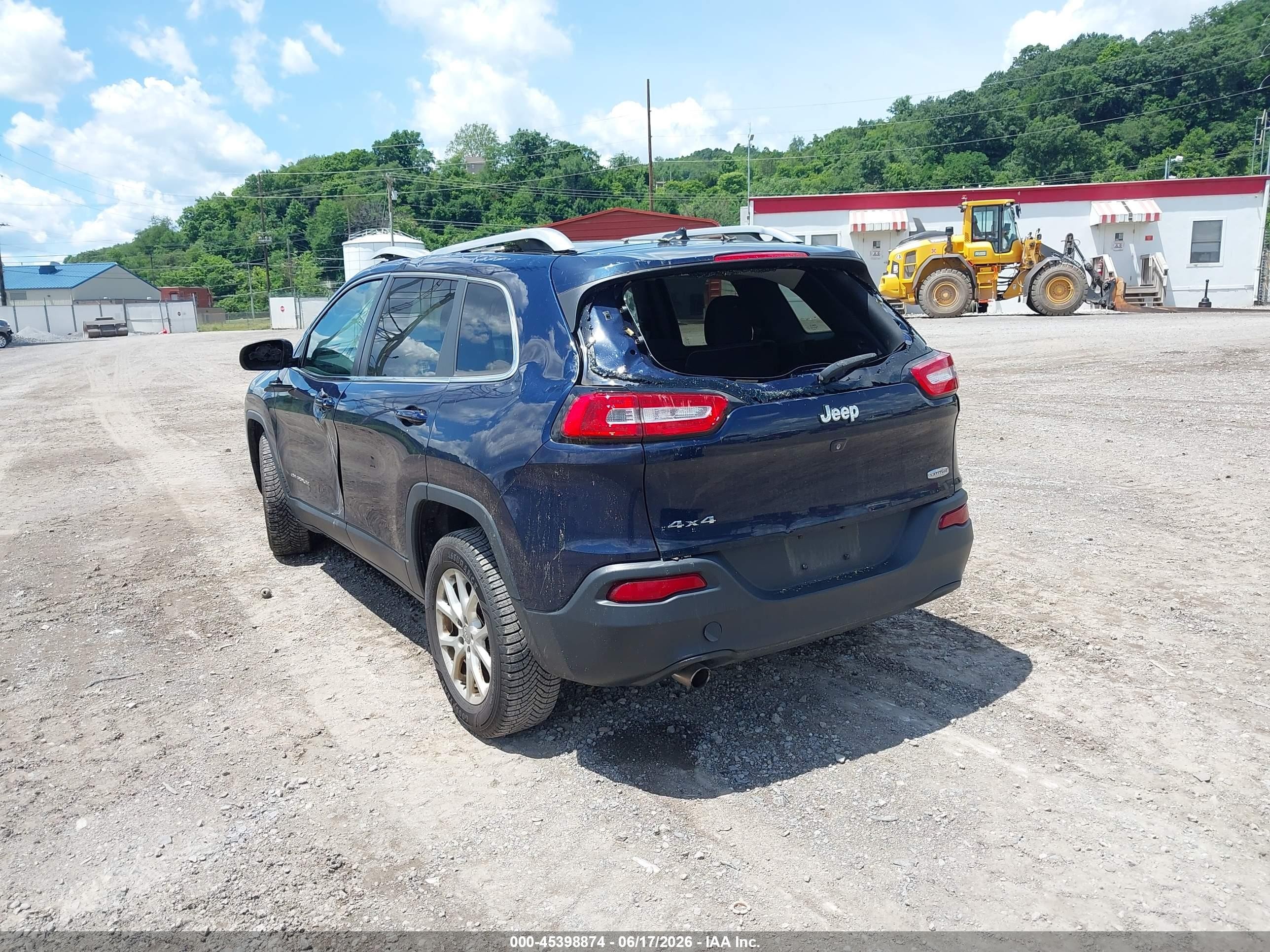 2015 Jeep Cherokee Latitude Dark Blue vin: 1C4PJMCB8FW714898