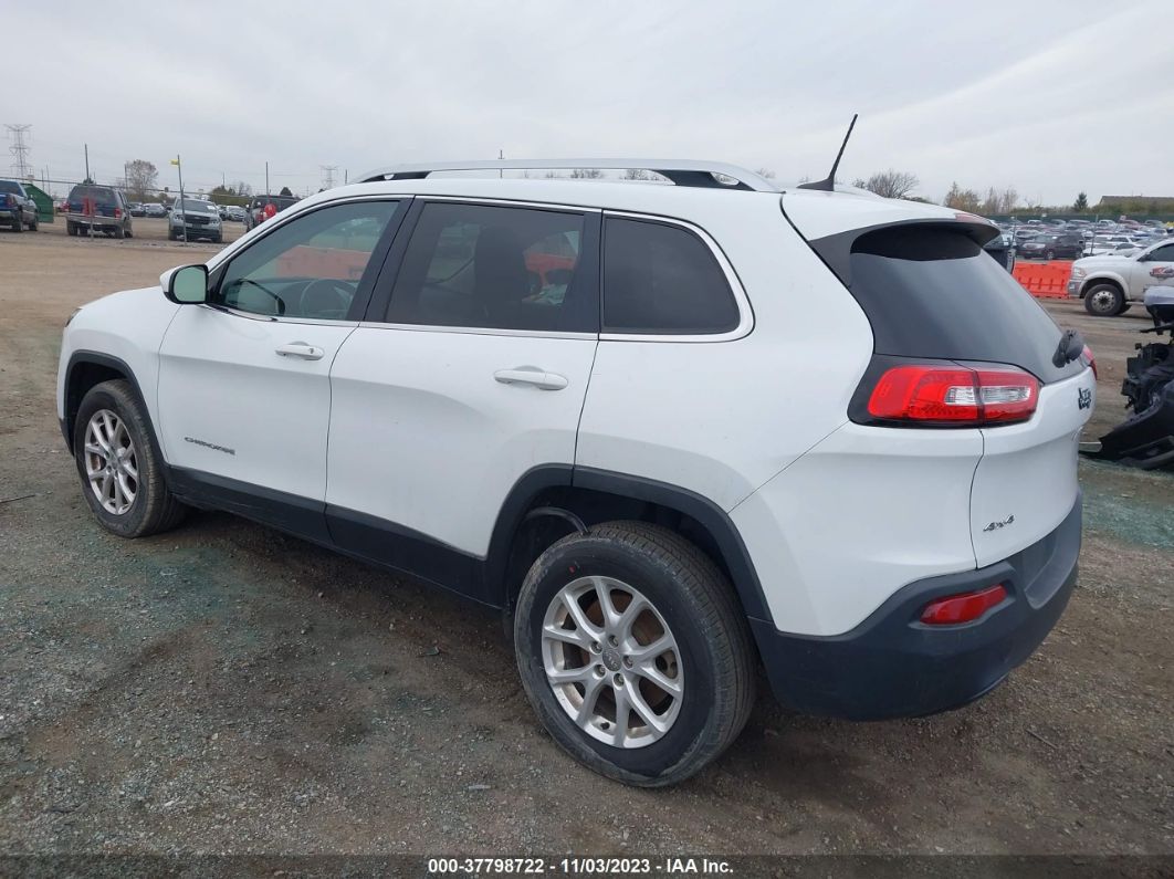2017 Jeep Cherokee Latitude 4x4 White vin: 1C4PJMCB8HW576282