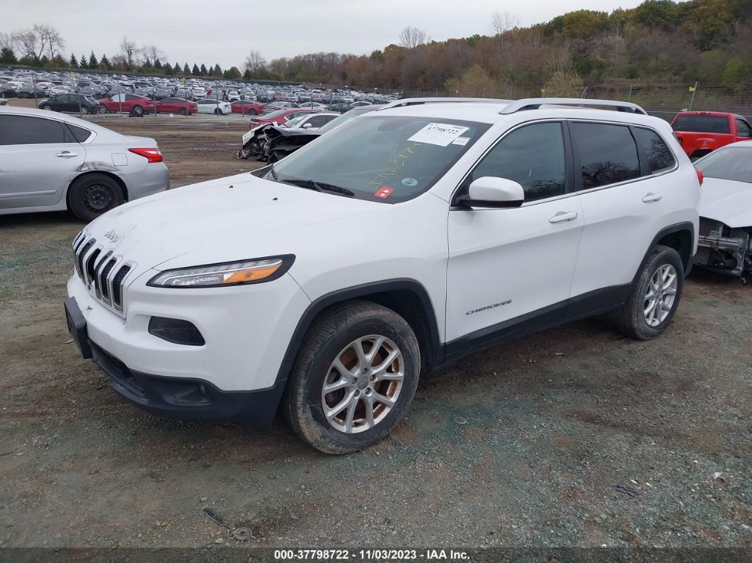 2017 Jeep Cherokee Latitude 4x4 White vin: 1C4PJMCB8HW576282