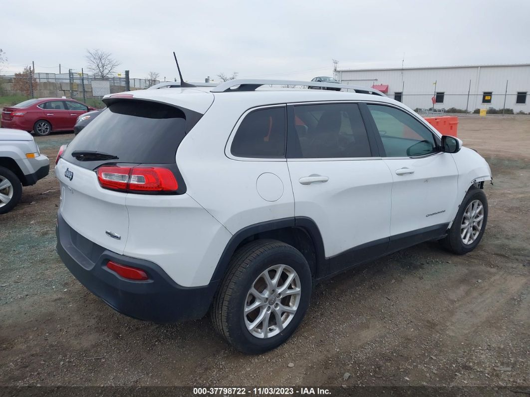 2017 Jeep Cherokee Latitude 4x4 White vin: 1C4PJMCB8HW576282