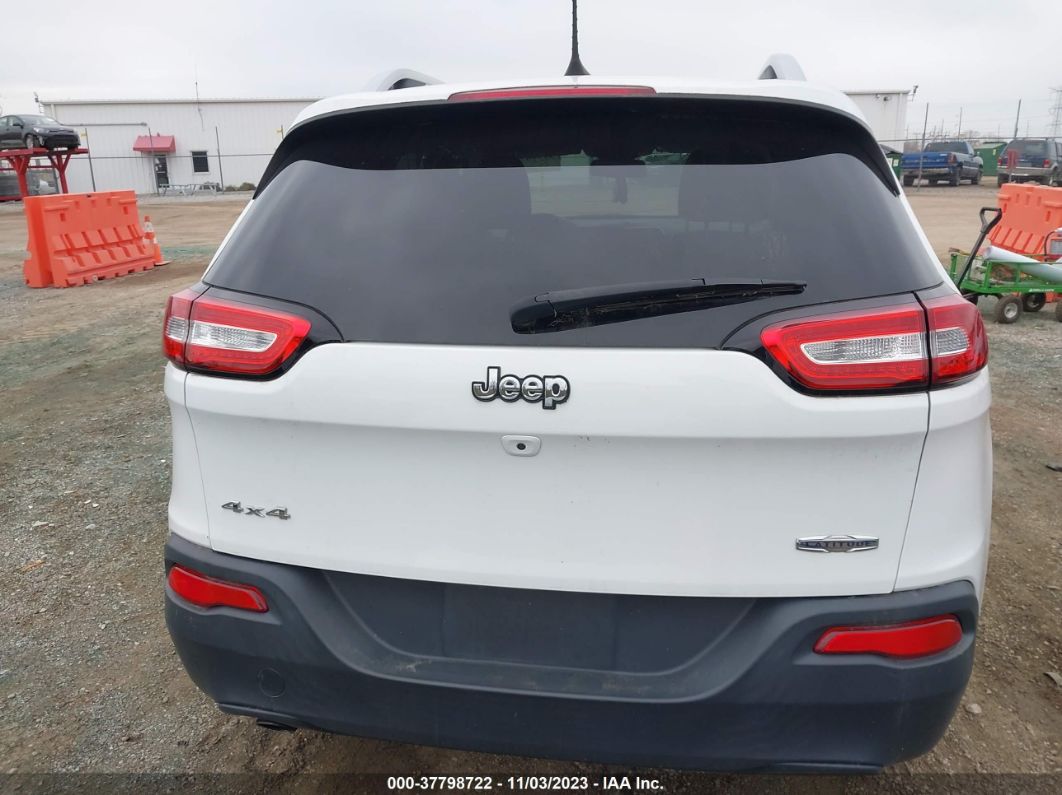 2017 Jeep Cherokee Latitude 4x4 White vin: 1C4PJMCB8HW576282