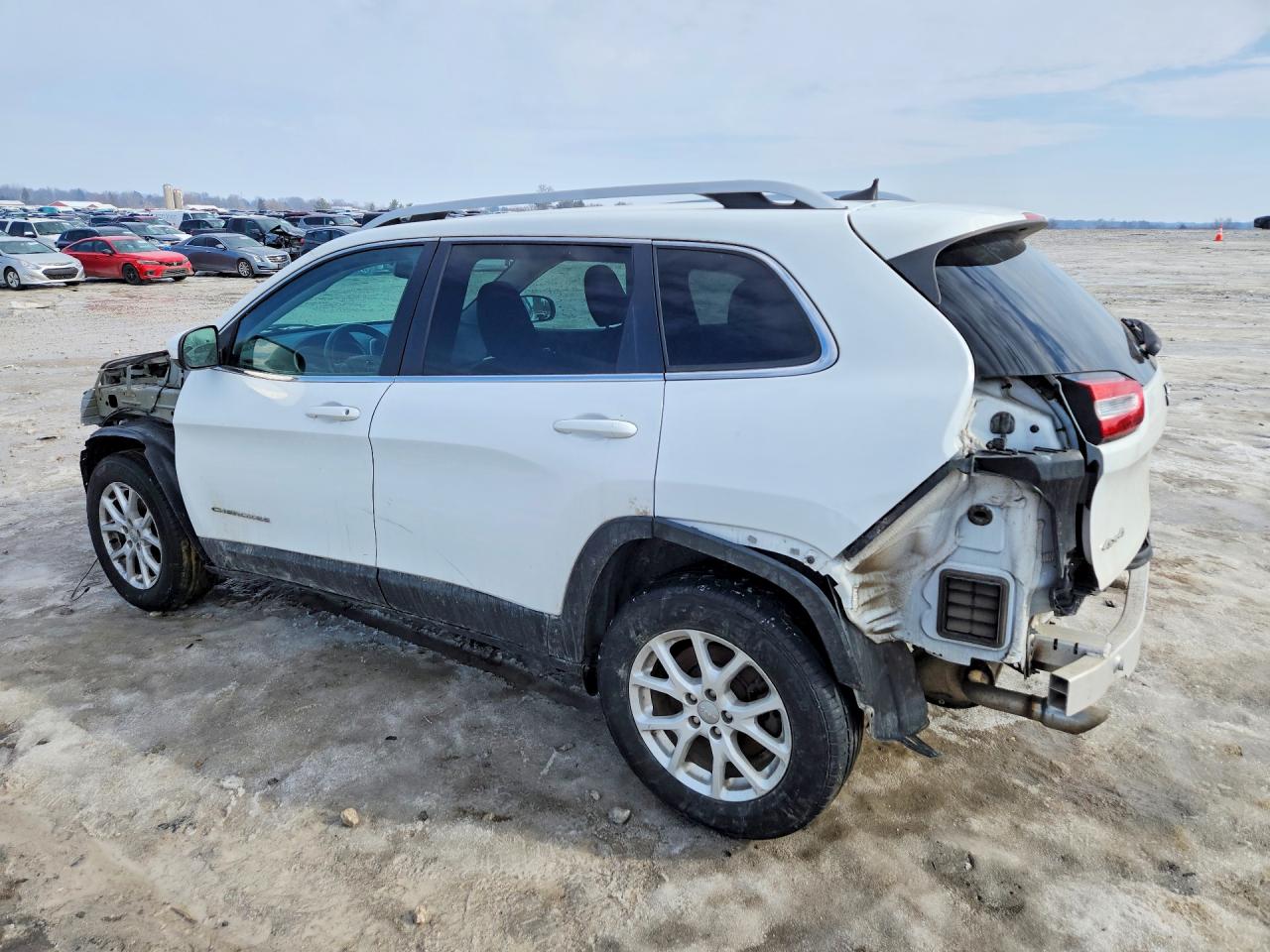 2017 Jeep Cherokee Latitude White vin: 1C4PJMCB8HW576282