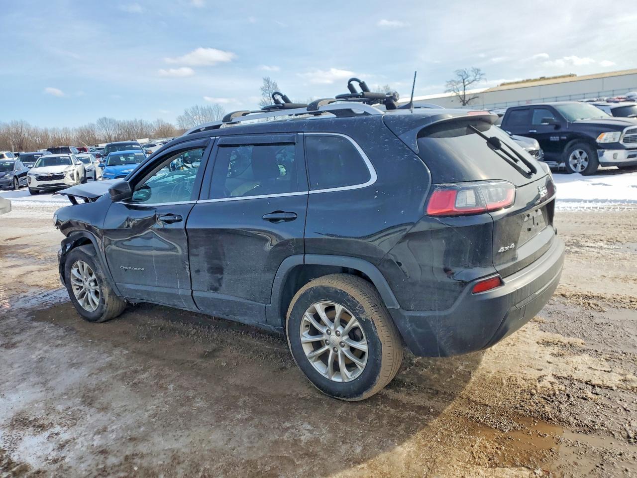 2019 Jeep Cherokee Latitude Black vin: 1C4PJMCB8KD279743
