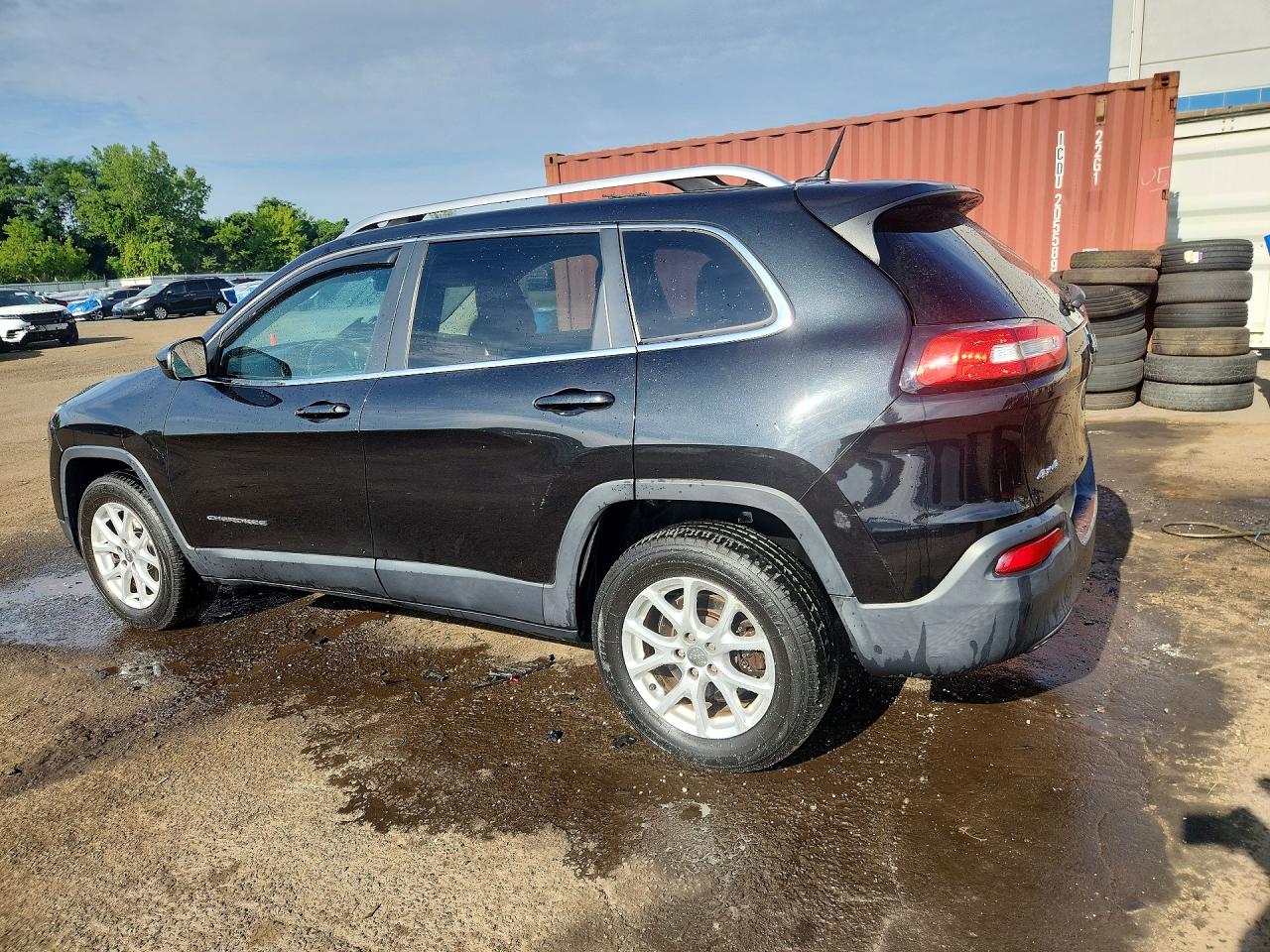 2014 Jeep Cherokee Latitude Black vin: 1C4PJMCB9EW167820