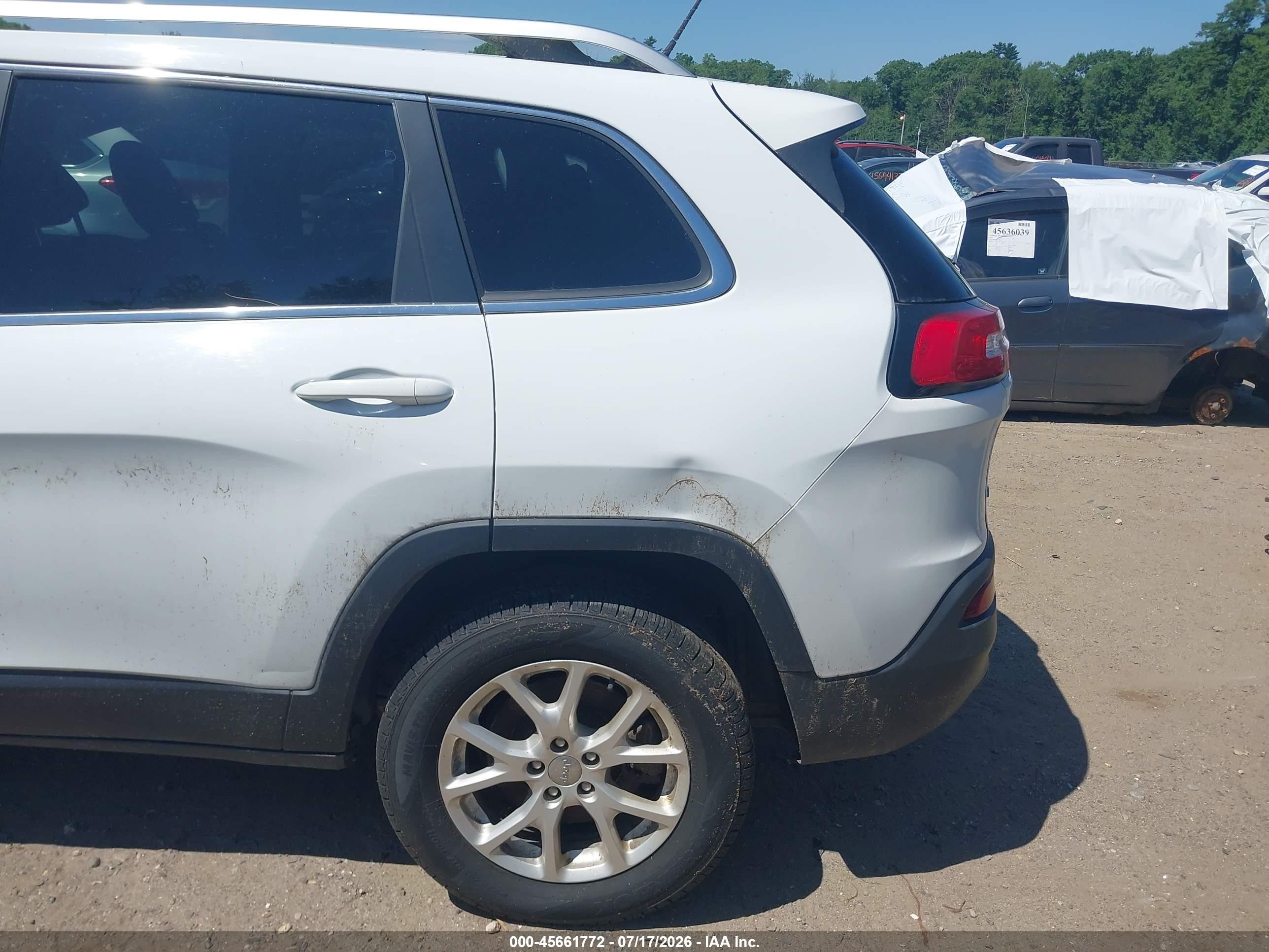 2014 Jeep Cherokee Latitude Белый vin: 1C4PJMCB9EW169910