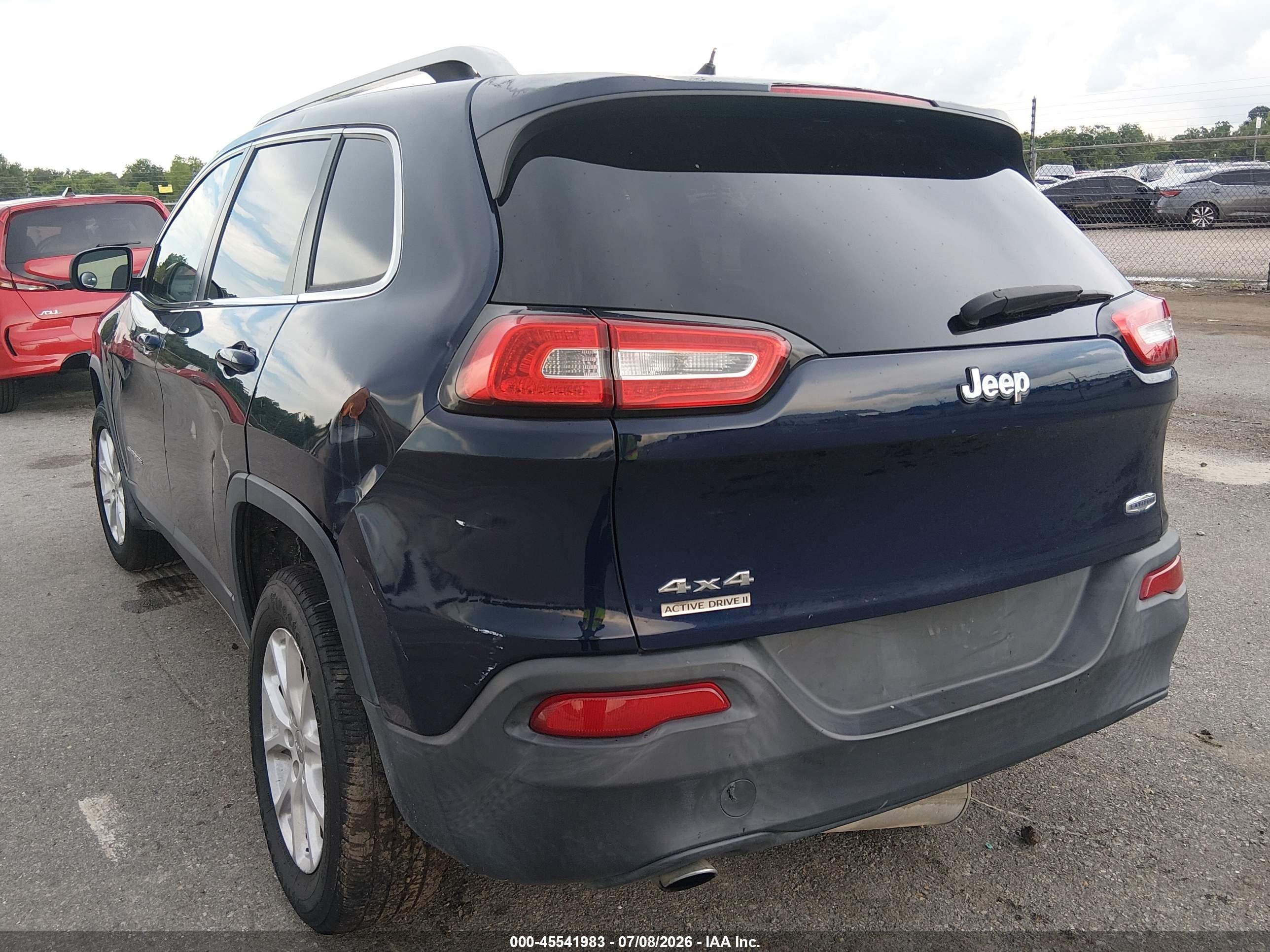 2014 Jeep Cherokee Latitude Blue vin: 1C4PJMCB9EW181619