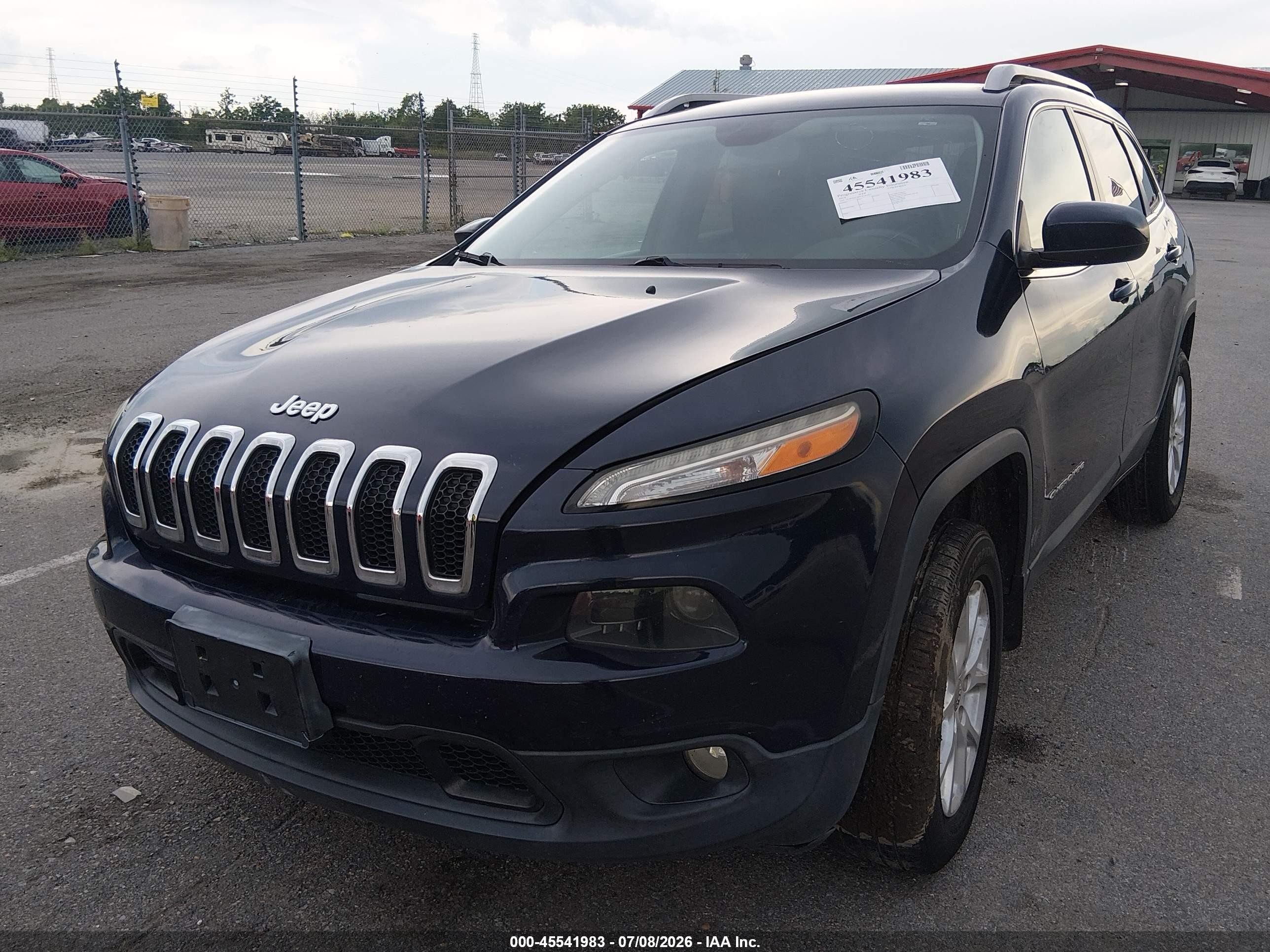 2014 Jeep Cherokee Latitude Blue vin: 1C4PJMCB9EW181619