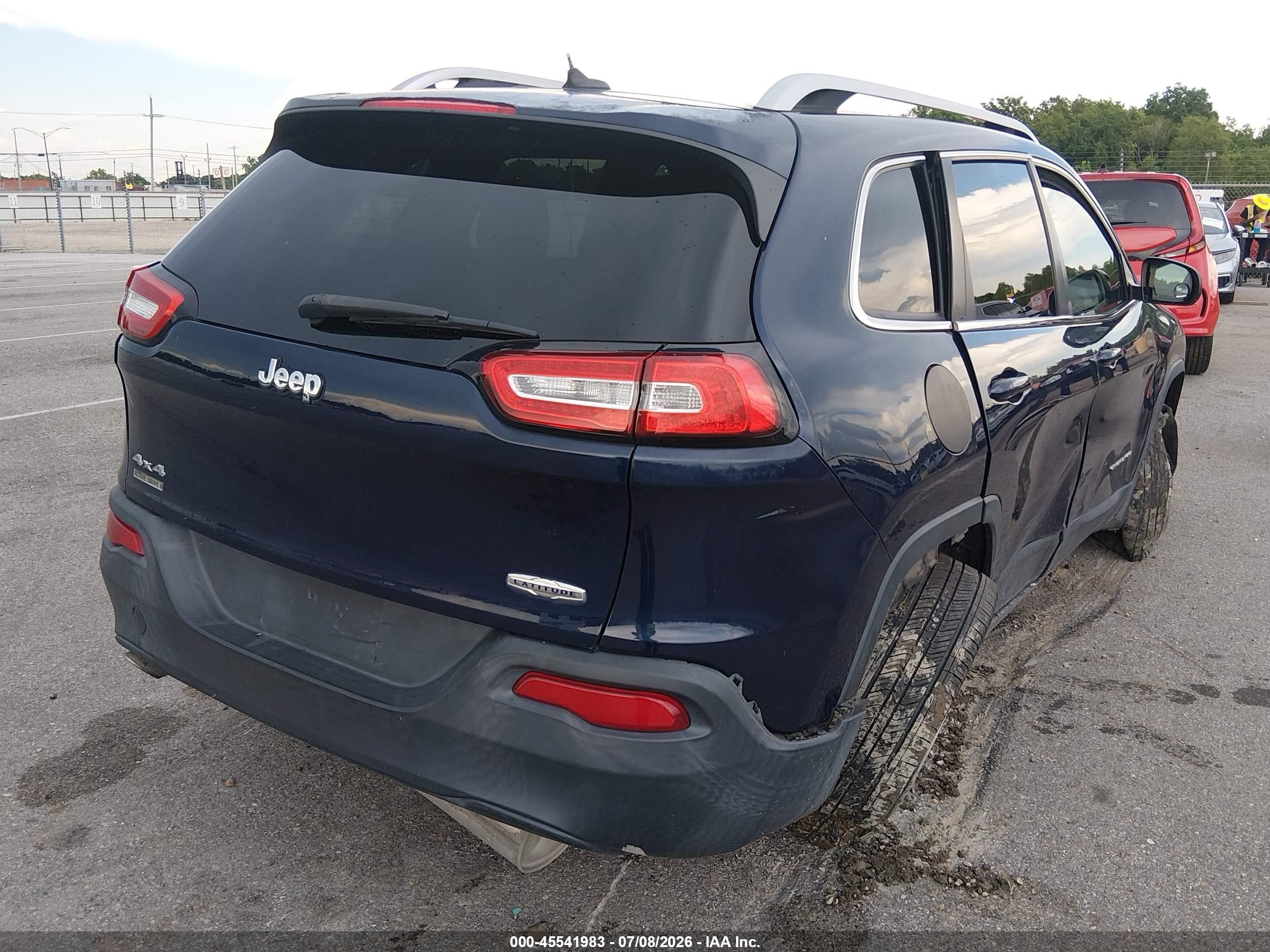2014 Jeep Cherokee Latitude Blue vin: 1C4PJMCB9EW181619