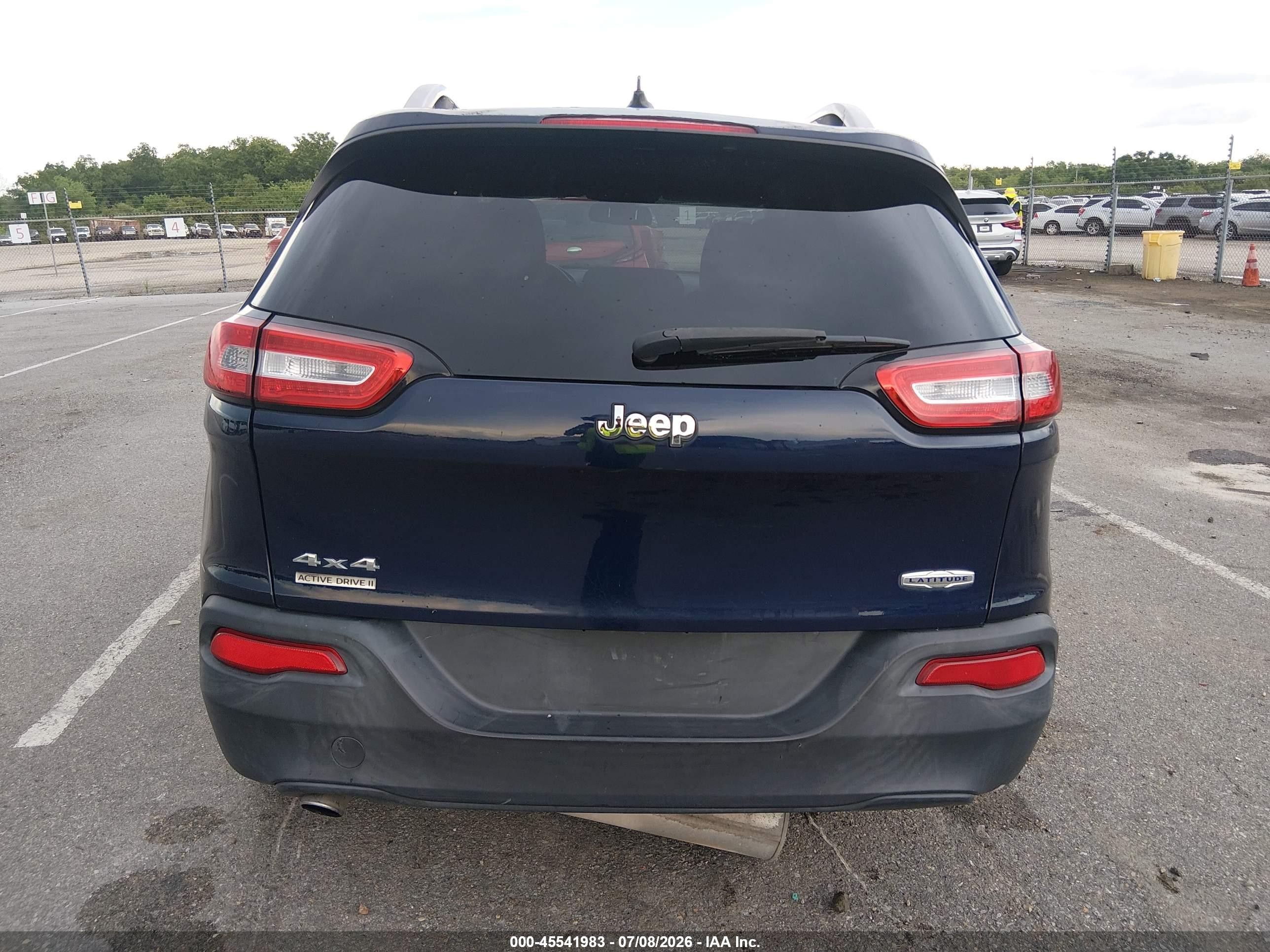 2014 Jeep Cherokee Latitude Blue vin: 1C4PJMCB9EW181619