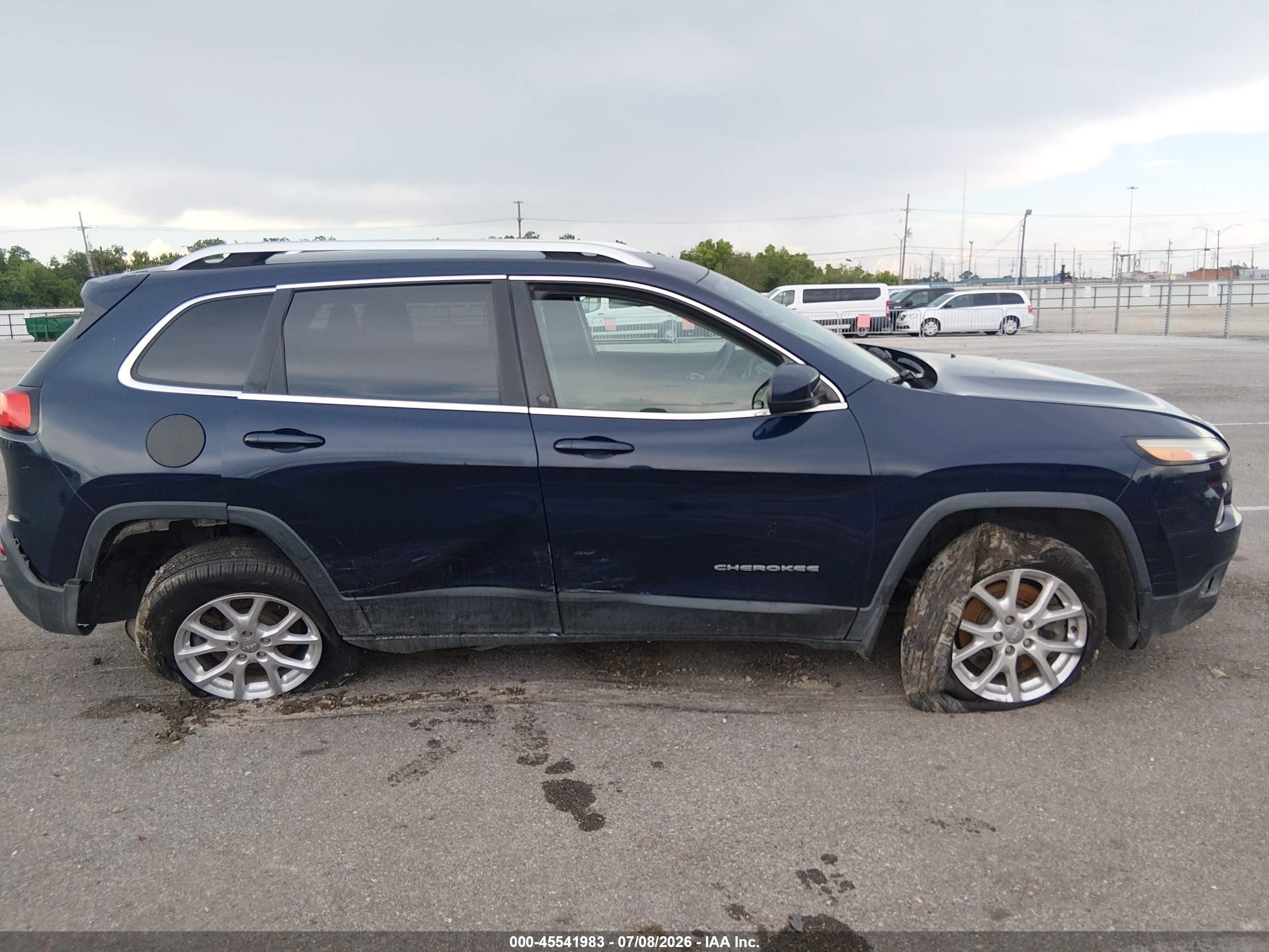 2014 Jeep Cherokee Latitude Blue vin: 1C4PJMCB9EW181619