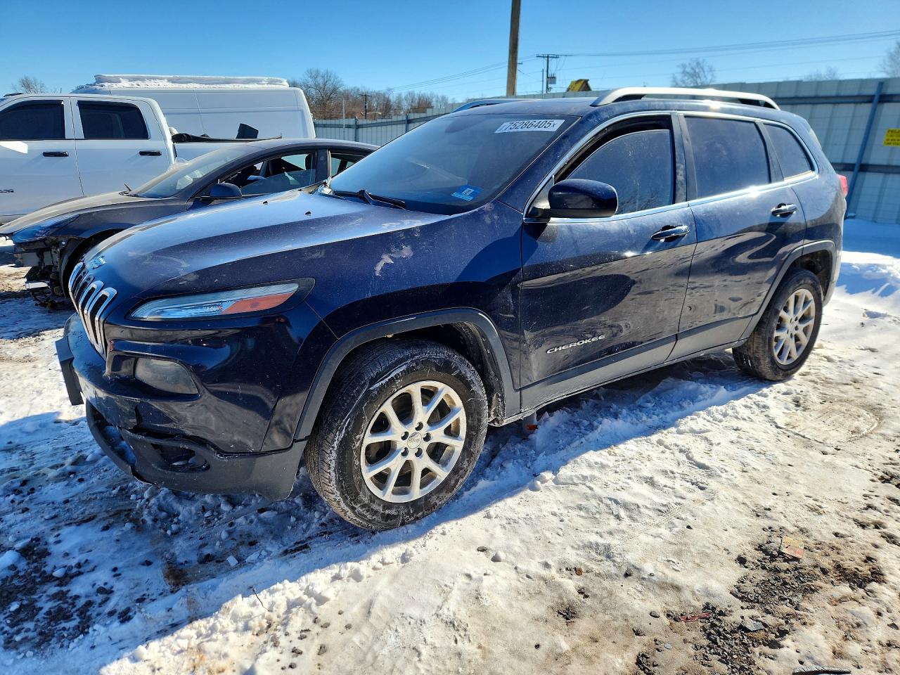 2014 Jeep Cherokee Latitude Blue vin: 1C4PJMCB9EW192460