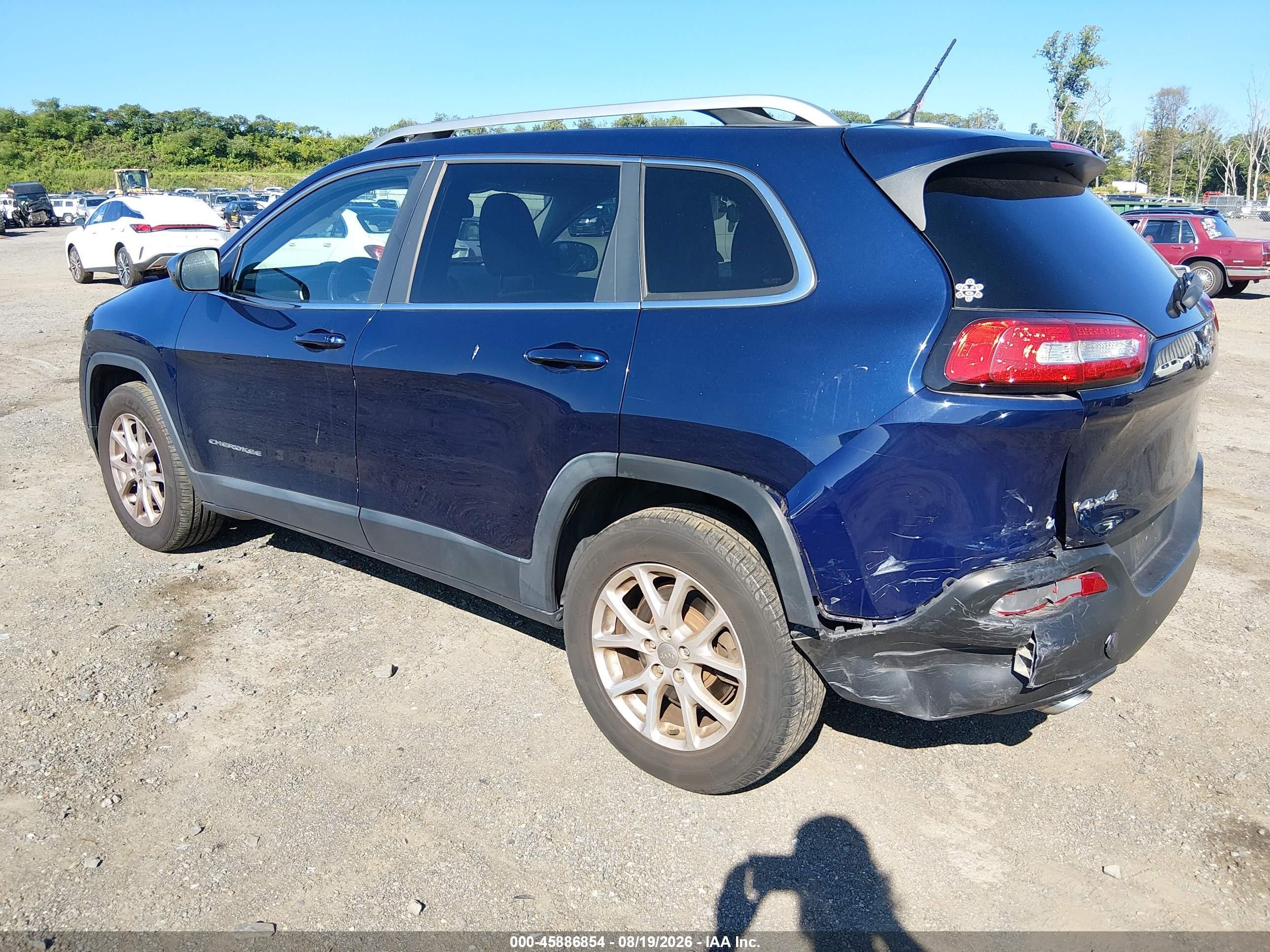 2014 Jeep Cherokee Latitude Dark Blue vin: 1C4PJMCB9EW197819