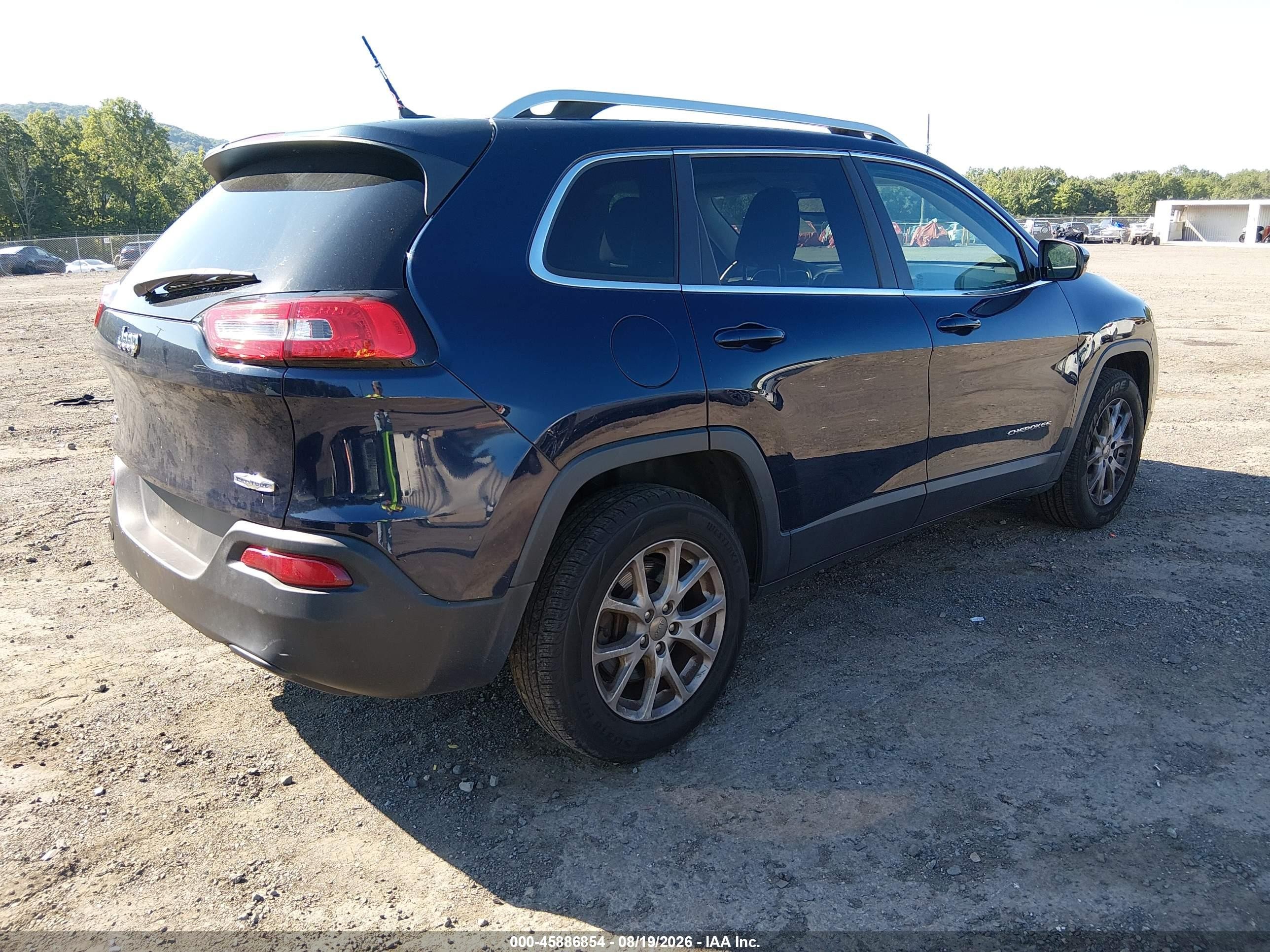 2014 Jeep Cherokee Latitude Dark Blue vin: 1C4PJMCB9EW197819