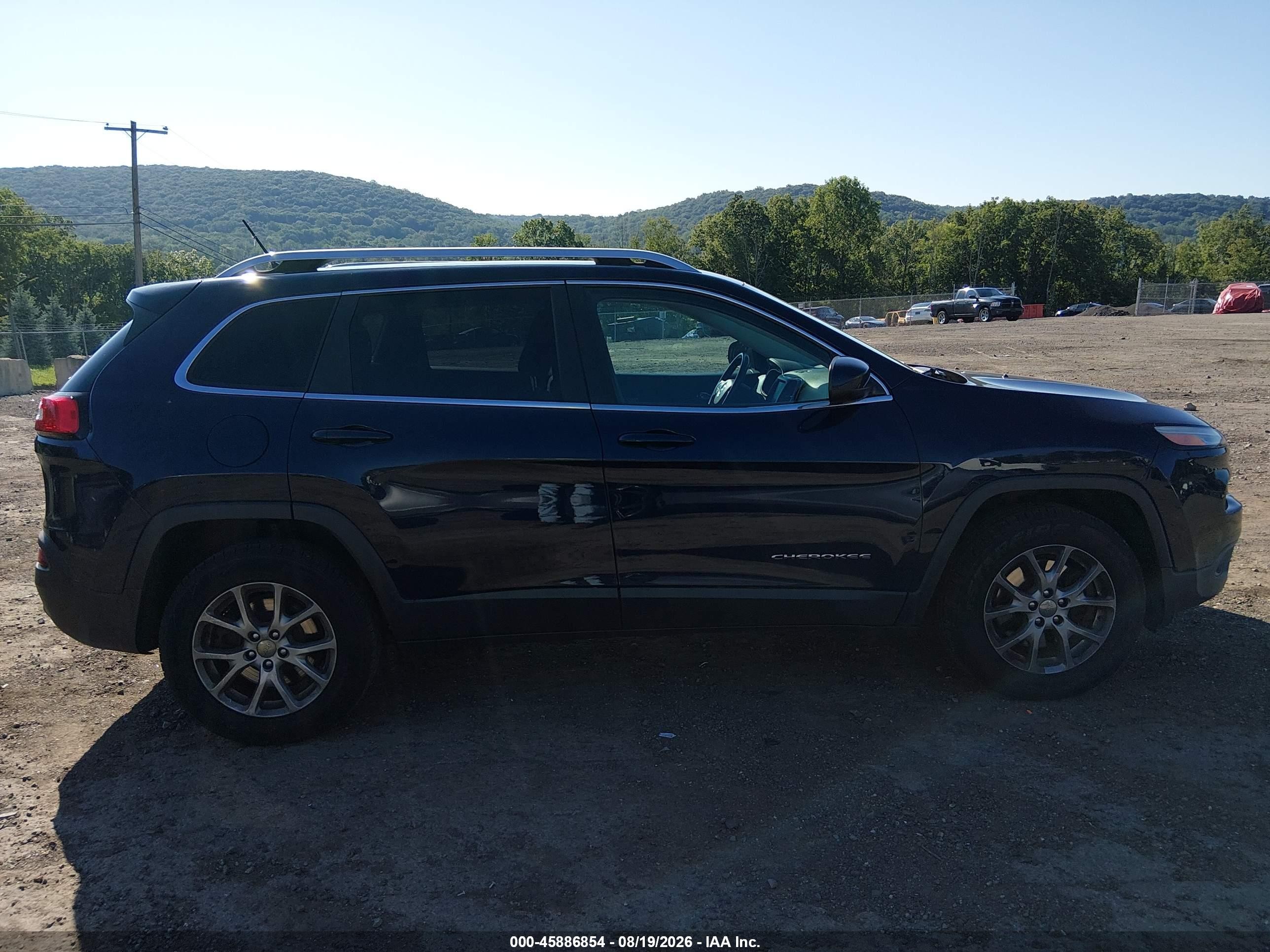 2014 Jeep Cherokee Latitude Dark Blue vin: 1C4PJMCB9EW197819