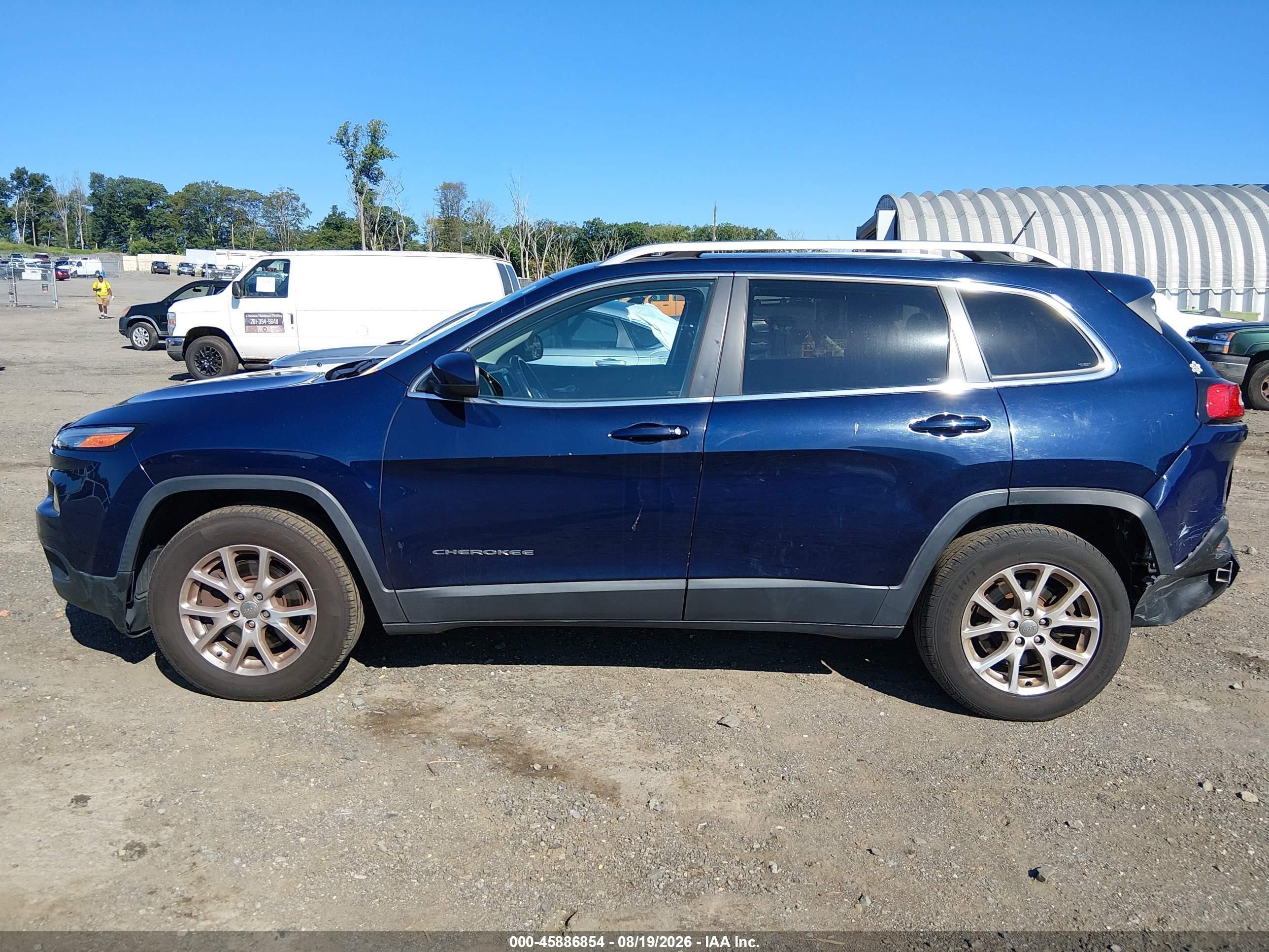 2014 Jeep Cherokee Latitude Dark Blue vin: 1C4PJMCB9EW197819