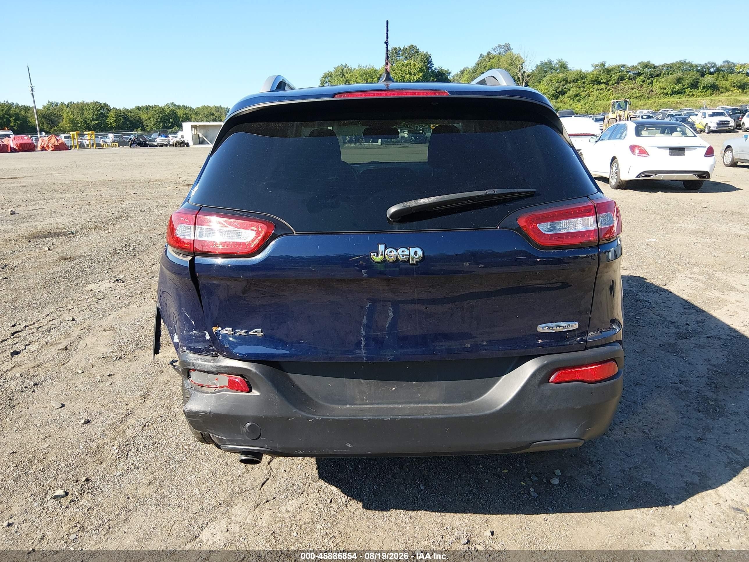 2014 Jeep Cherokee Latitude Dark Blue vin: 1C4PJMCB9EW197819