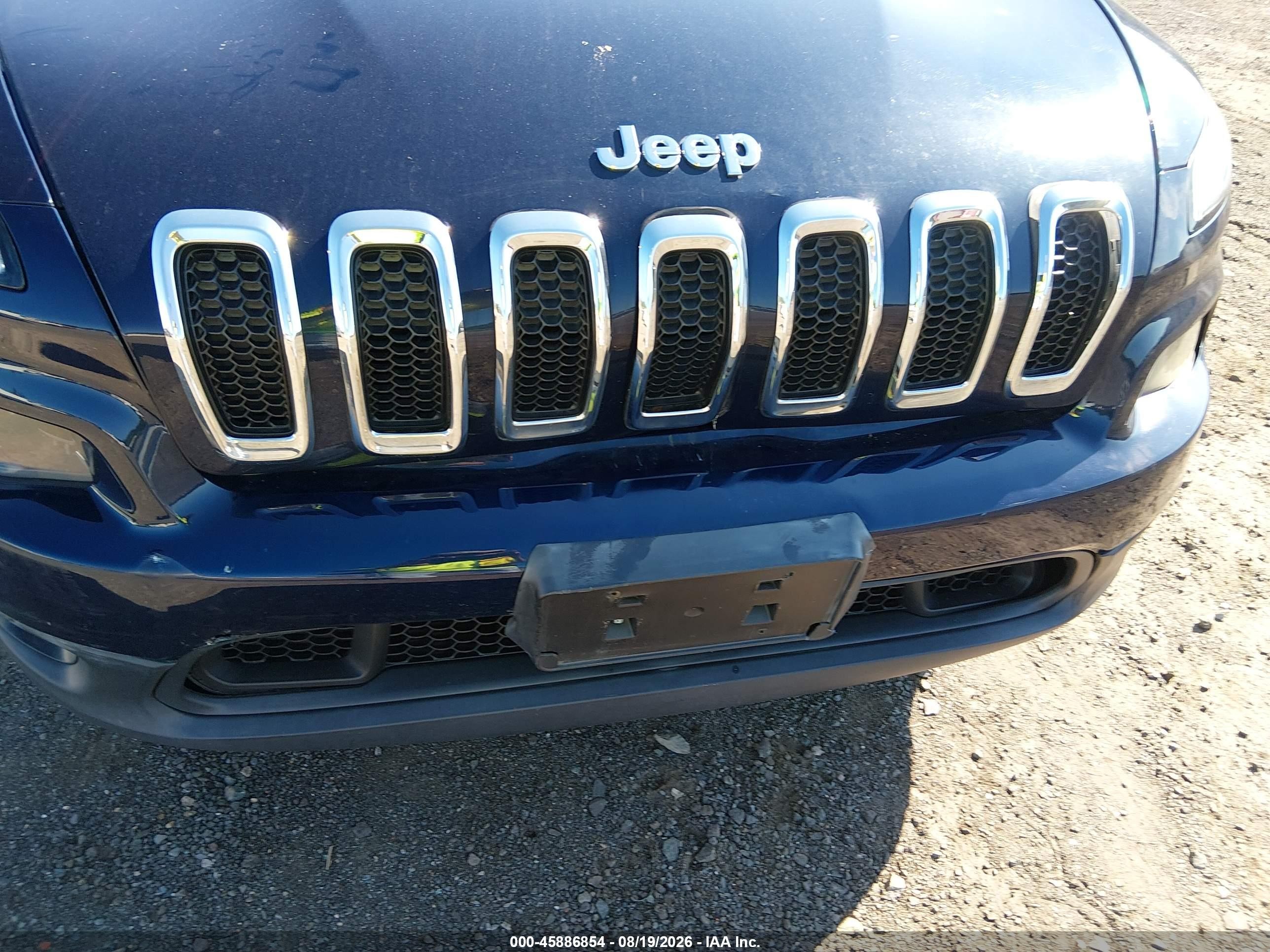 2014 Jeep Cherokee Latitude Dark Blue vin: 1C4PJMCB9EW197819