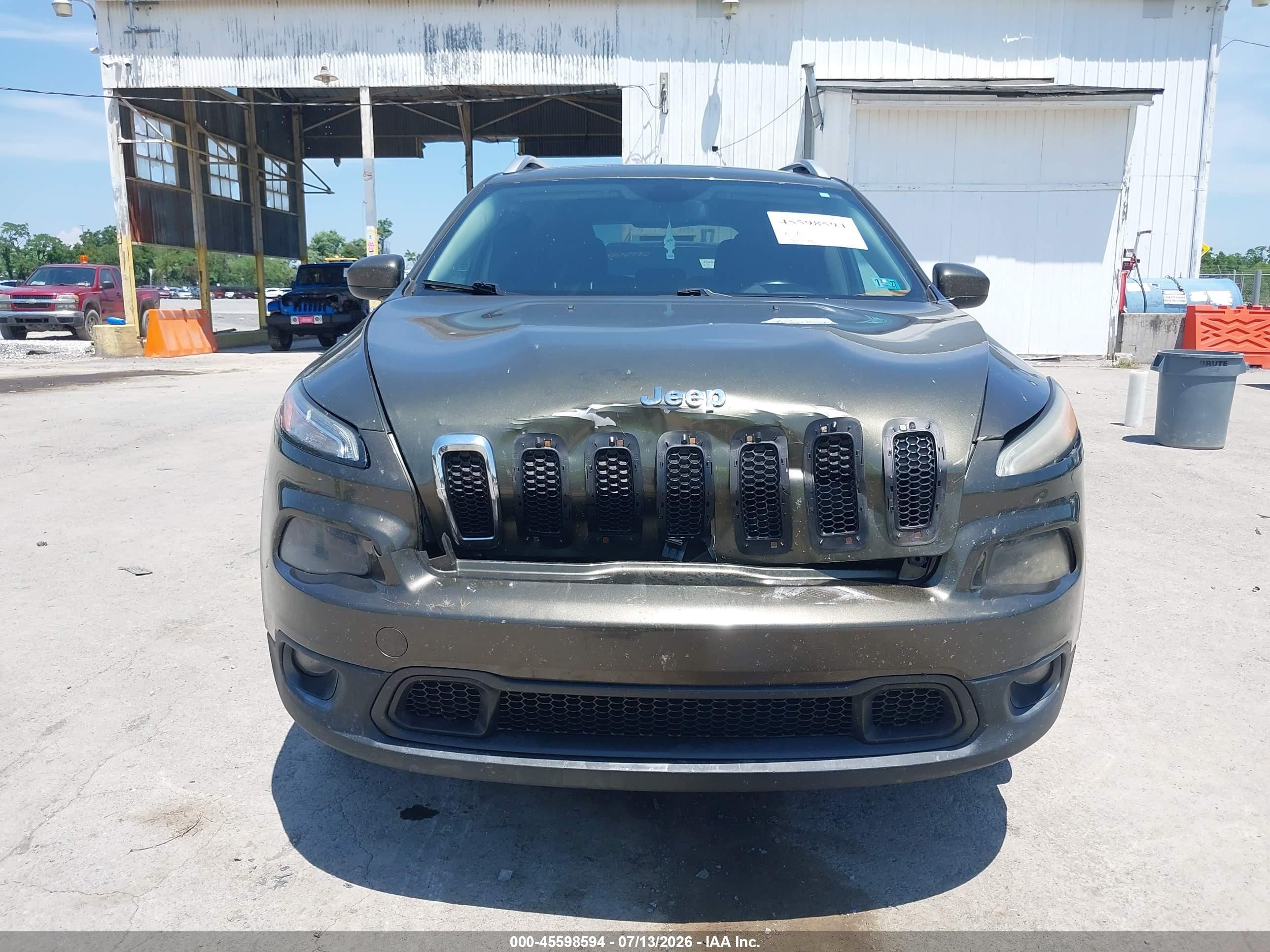 2014 Jeep Cherokee Latitude Зеленый vin: 1C4PJMCB9EW197836