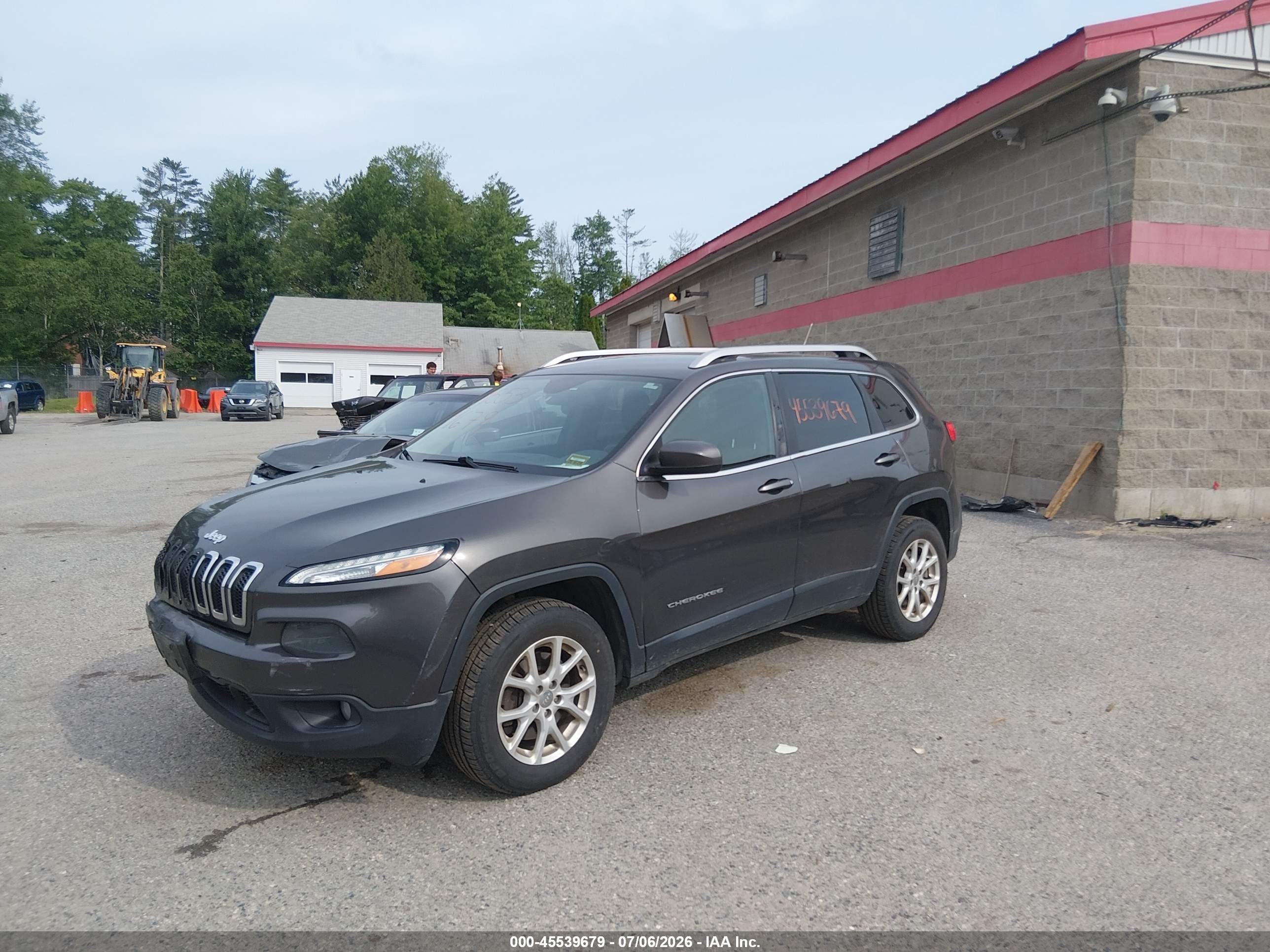 2014 Jeep Cherokee Latitude Gray vin: 1C4PJMCB9EW201397