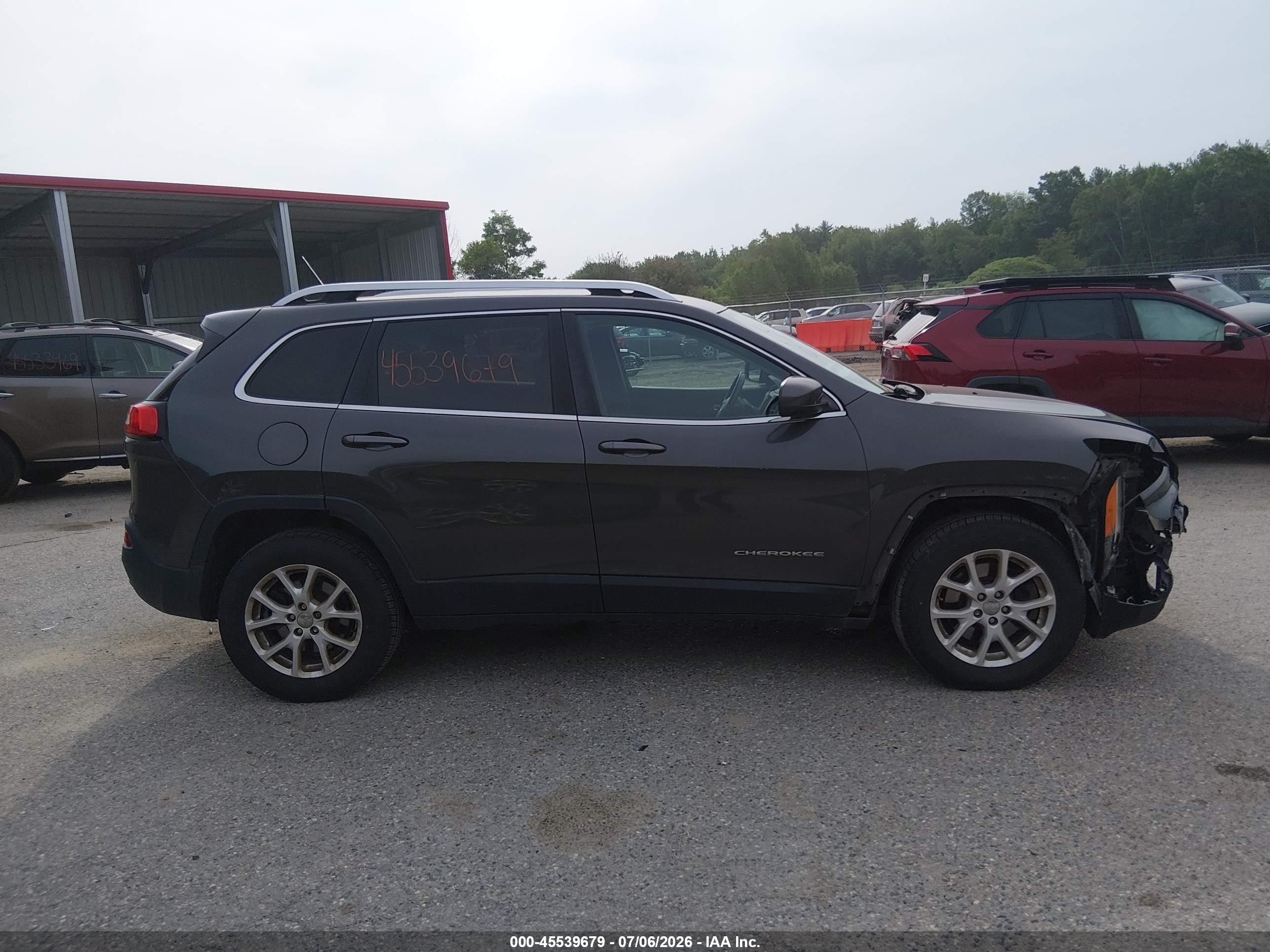 2014 Jeep Cherokee Latitude Gray vin: 1C4PJMCB9EW201397