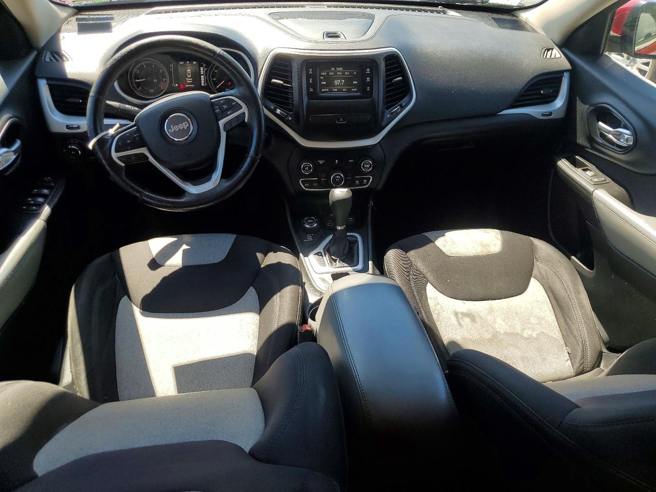 2014 Jeep Cherokee Latitude Red vin: 1C4PJMCB9EW201402