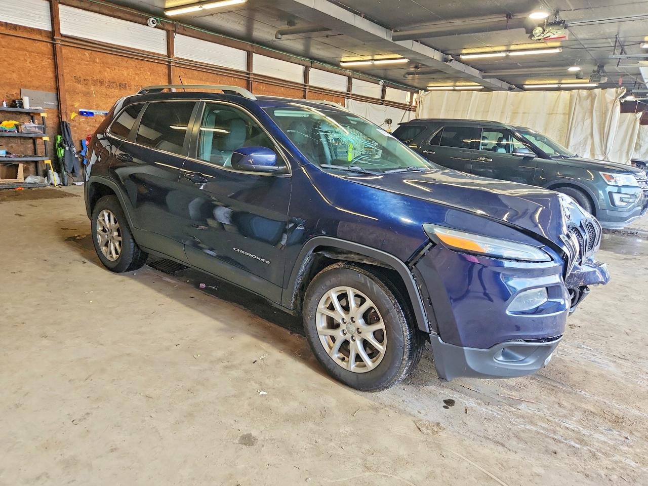 2014 Jeep Cherokee Latitude Blue vin: 1C4PJMCB9EW286578