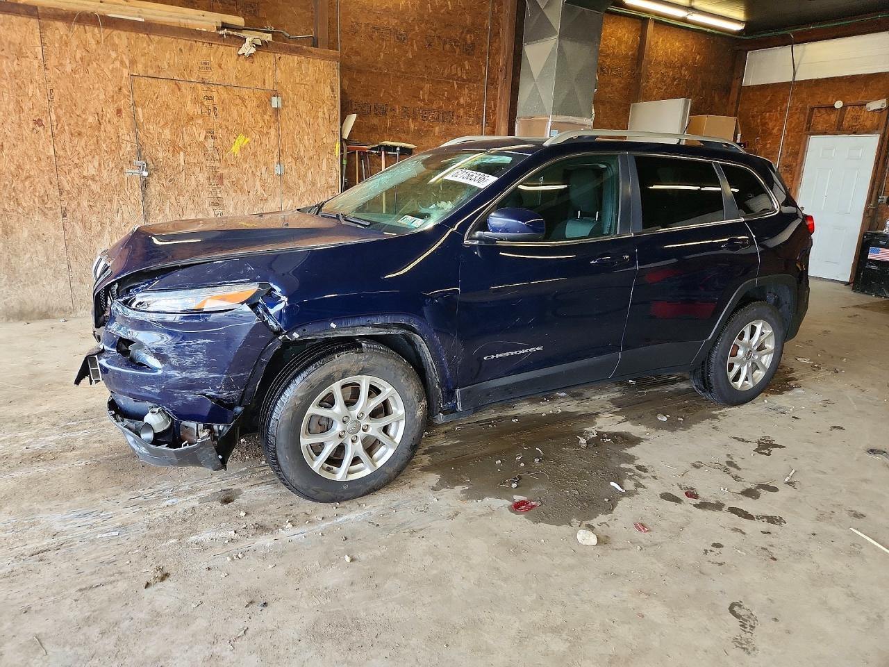 2014 Jeep Cherokee Latitude Blue vin: 1C4PJMCB9EW286578