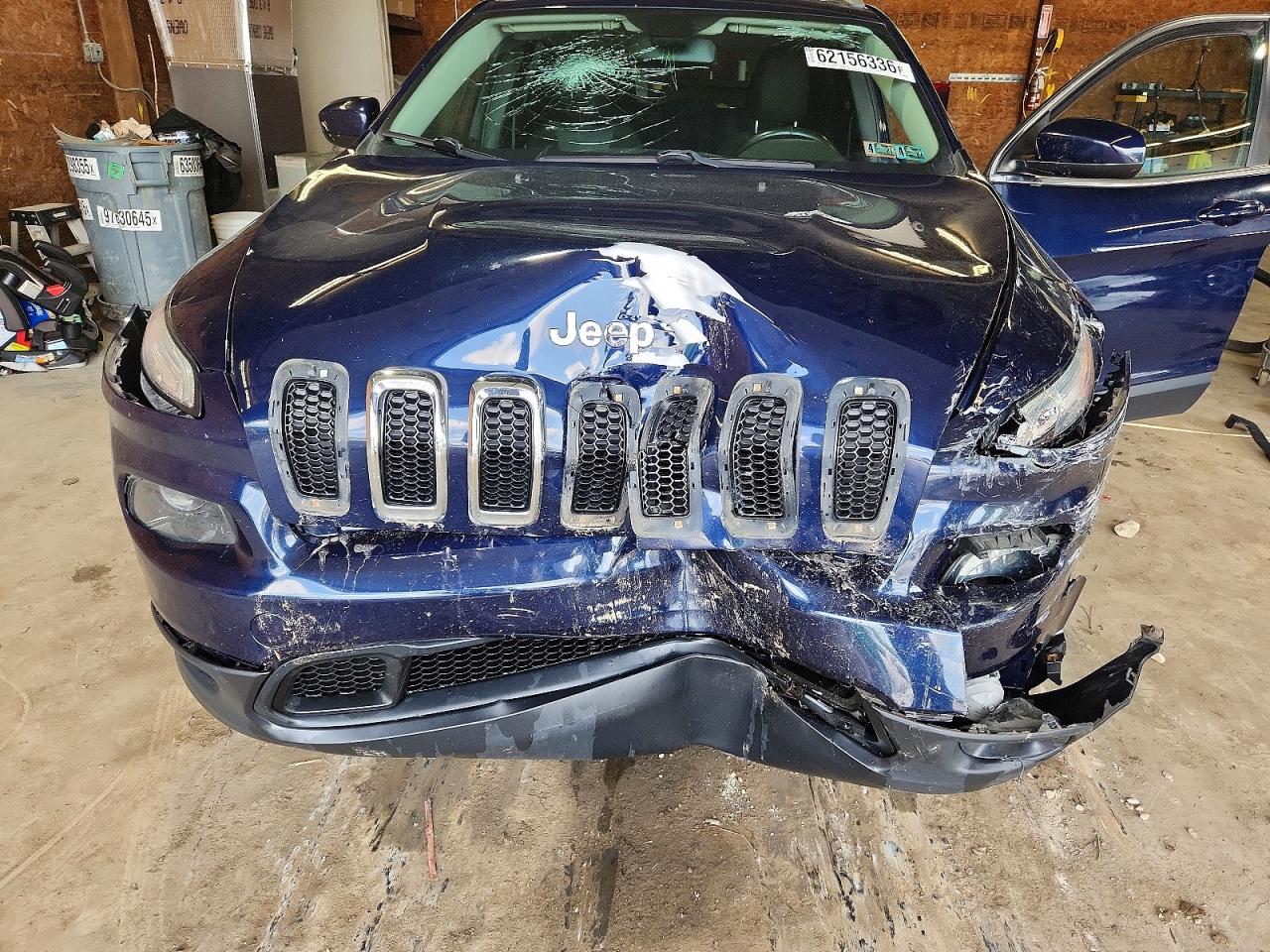 2014 Jeep Cherokee Latitude Blue vin: 1C4PJMCB9EW286578