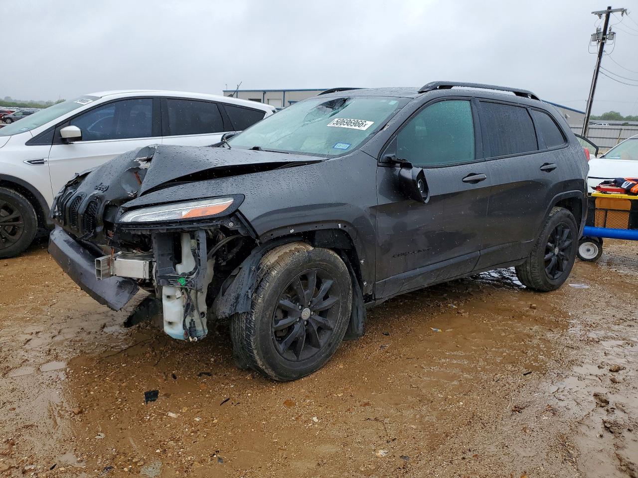 2014 Jeep Cherokee Latitude Gray vin: 1C4PJMCB9EW290954