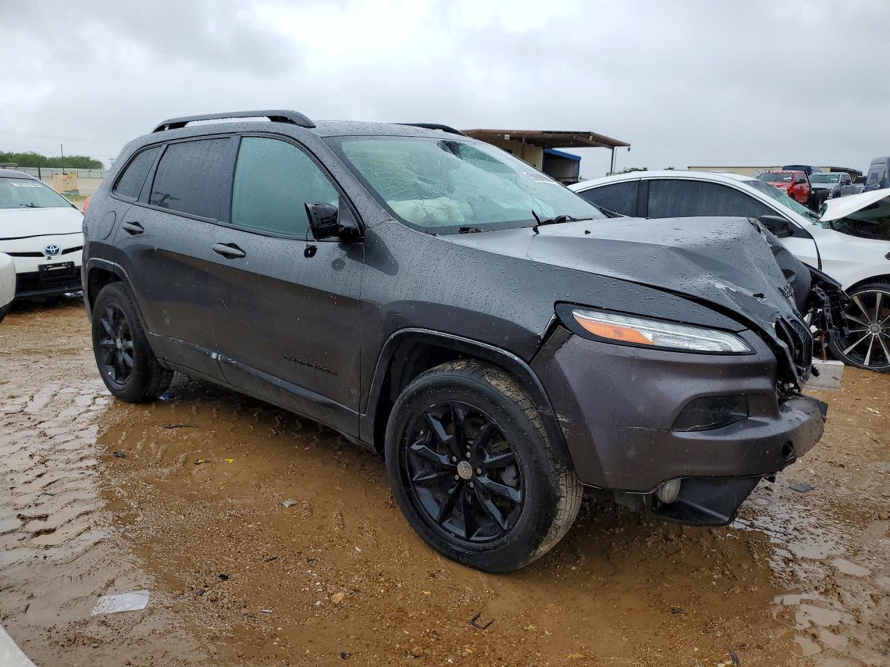 2014 Jeep Cherokee Latitude Серый vin: 1C4PJMCB9EW290954