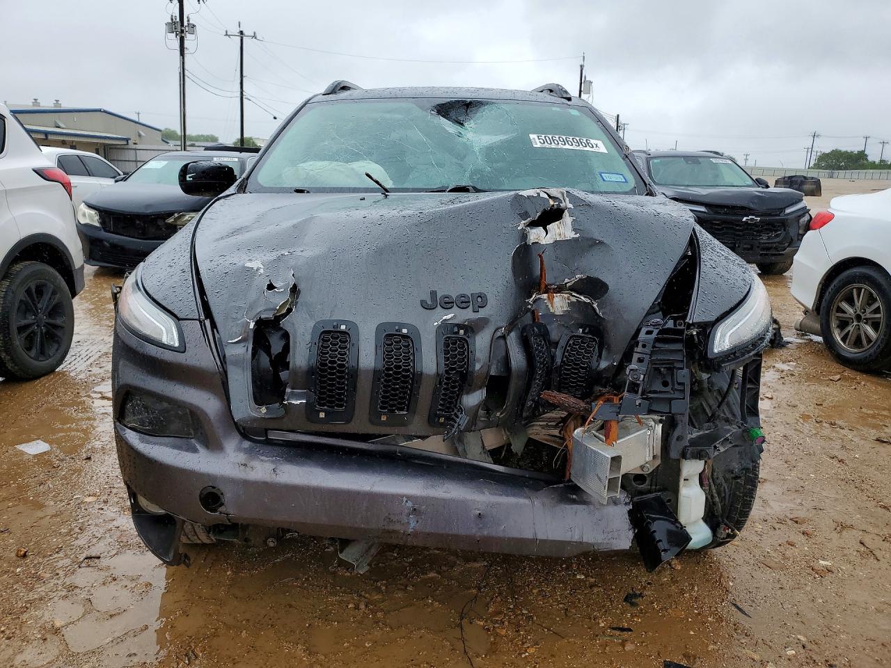 2014 Jeep Cherokee Latitude Серый vin: 1C4PJMCB9EW290954