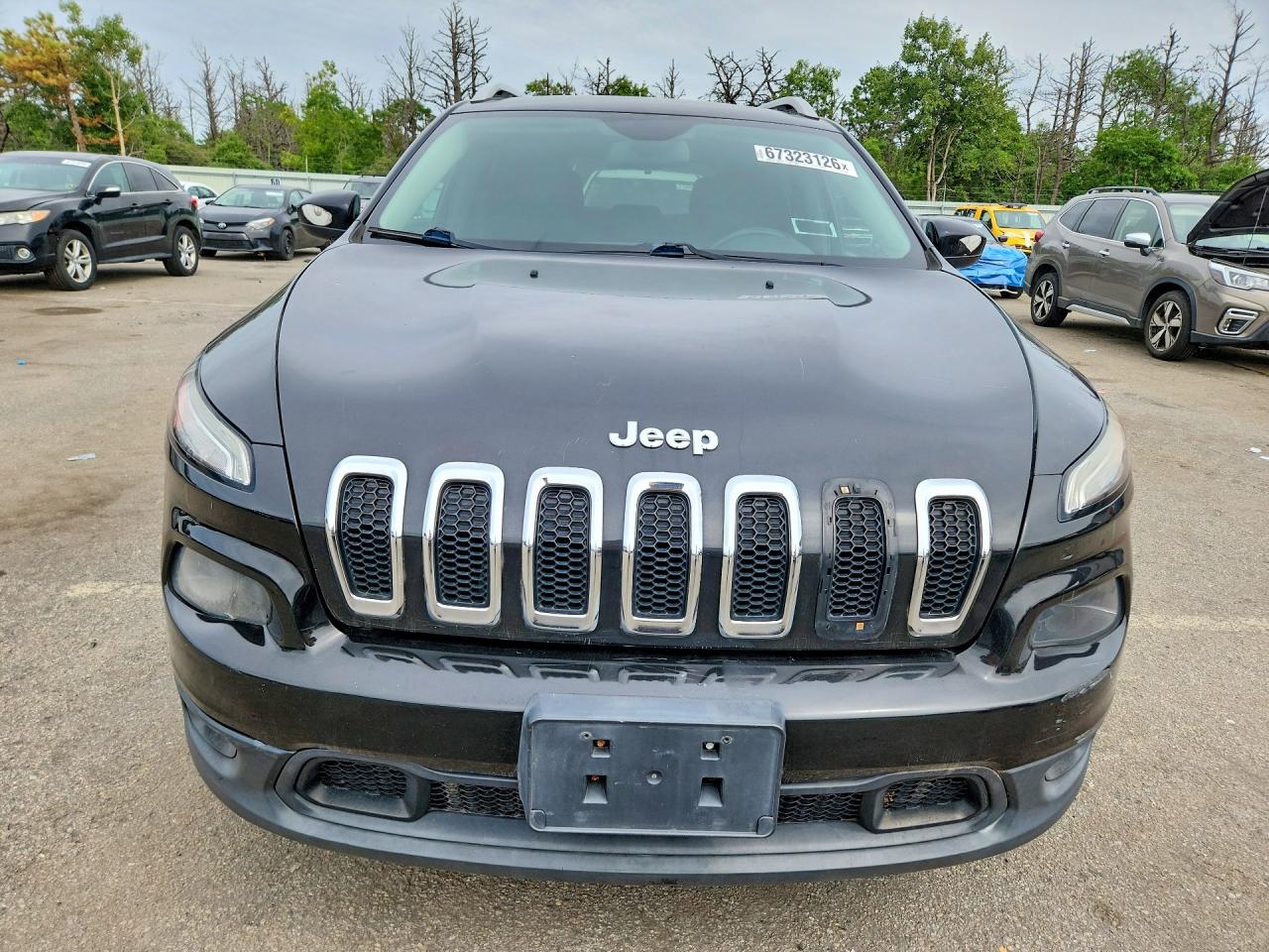 2015 Jeep Cherokee Latitude Black vin: 1C4PJMCB9FW788234