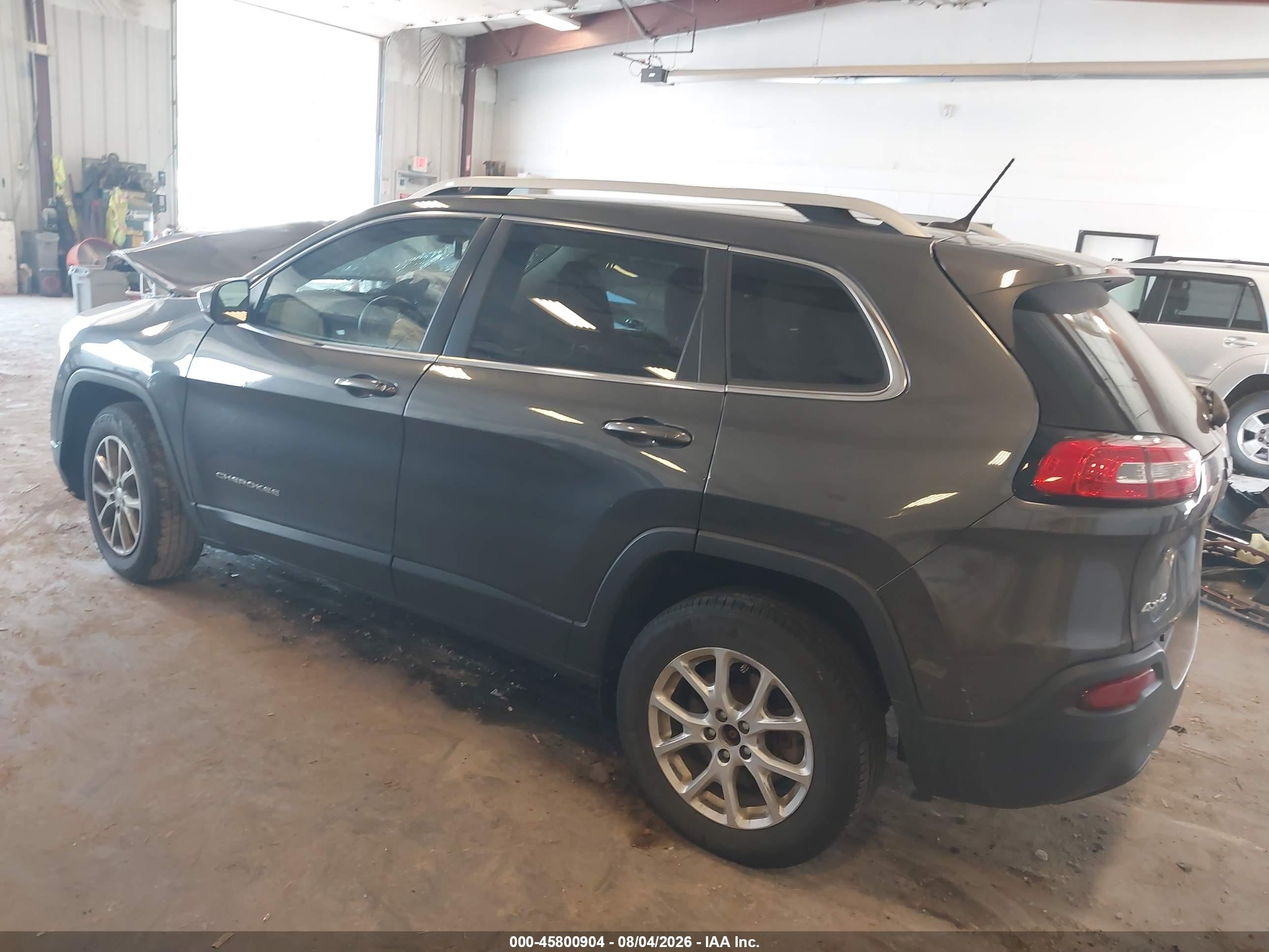2015 Jeep Cherokee Latitude Gray vin: 1C4PJMCB9FW788878