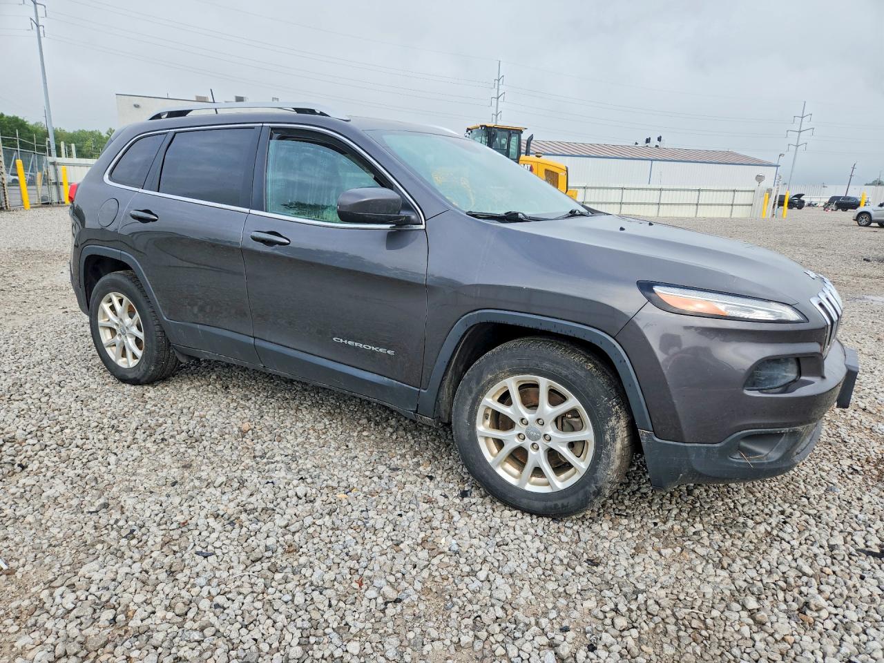 2017 Jeep Cherokee Latitude Серый vin: 1C4PJMCB9HW513336