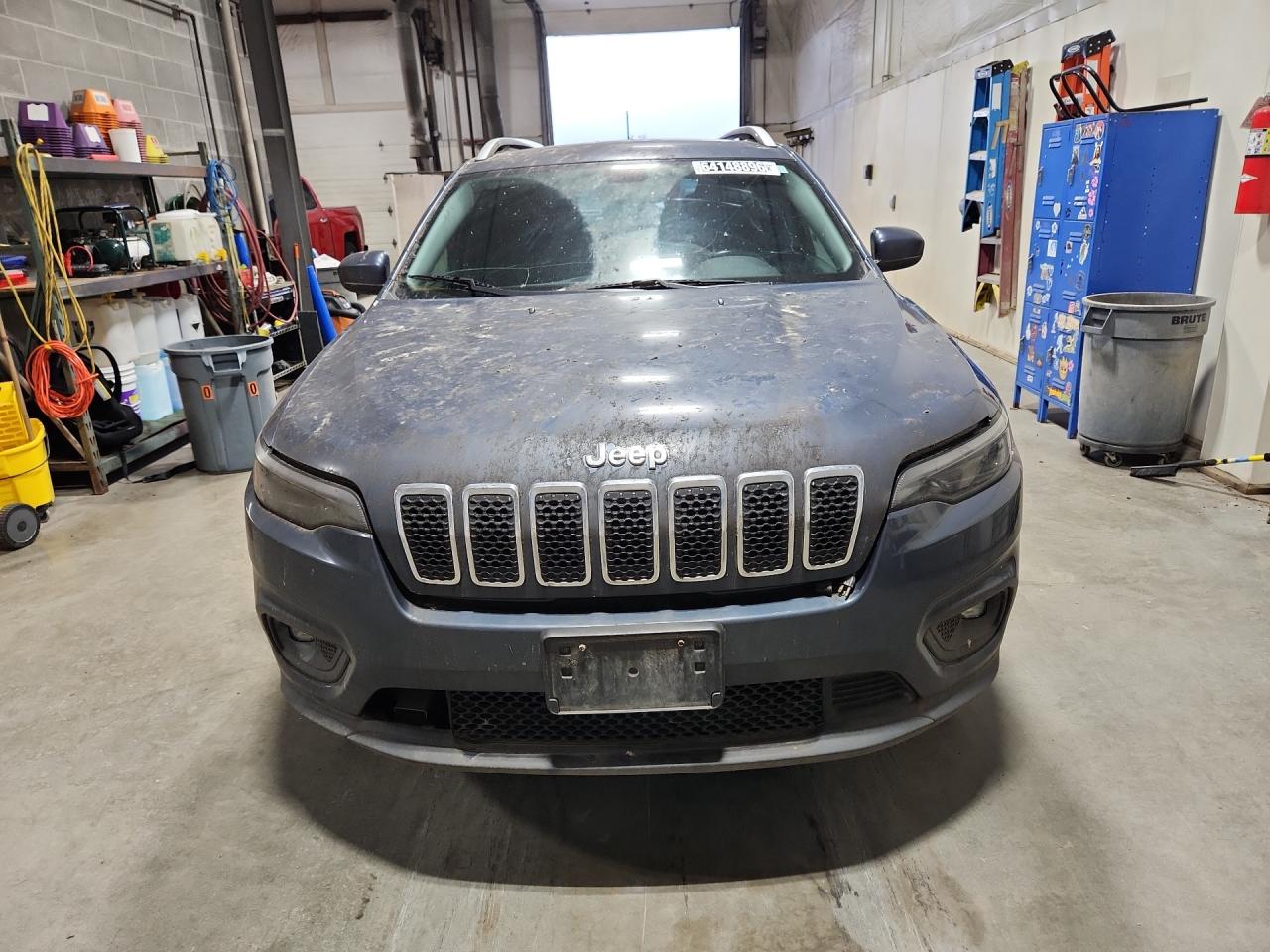 2019 Jeep Cherokee Latitude Blue vin: 1C4PJMCB9KD413482 Damage: Hood, Chipped, 3
