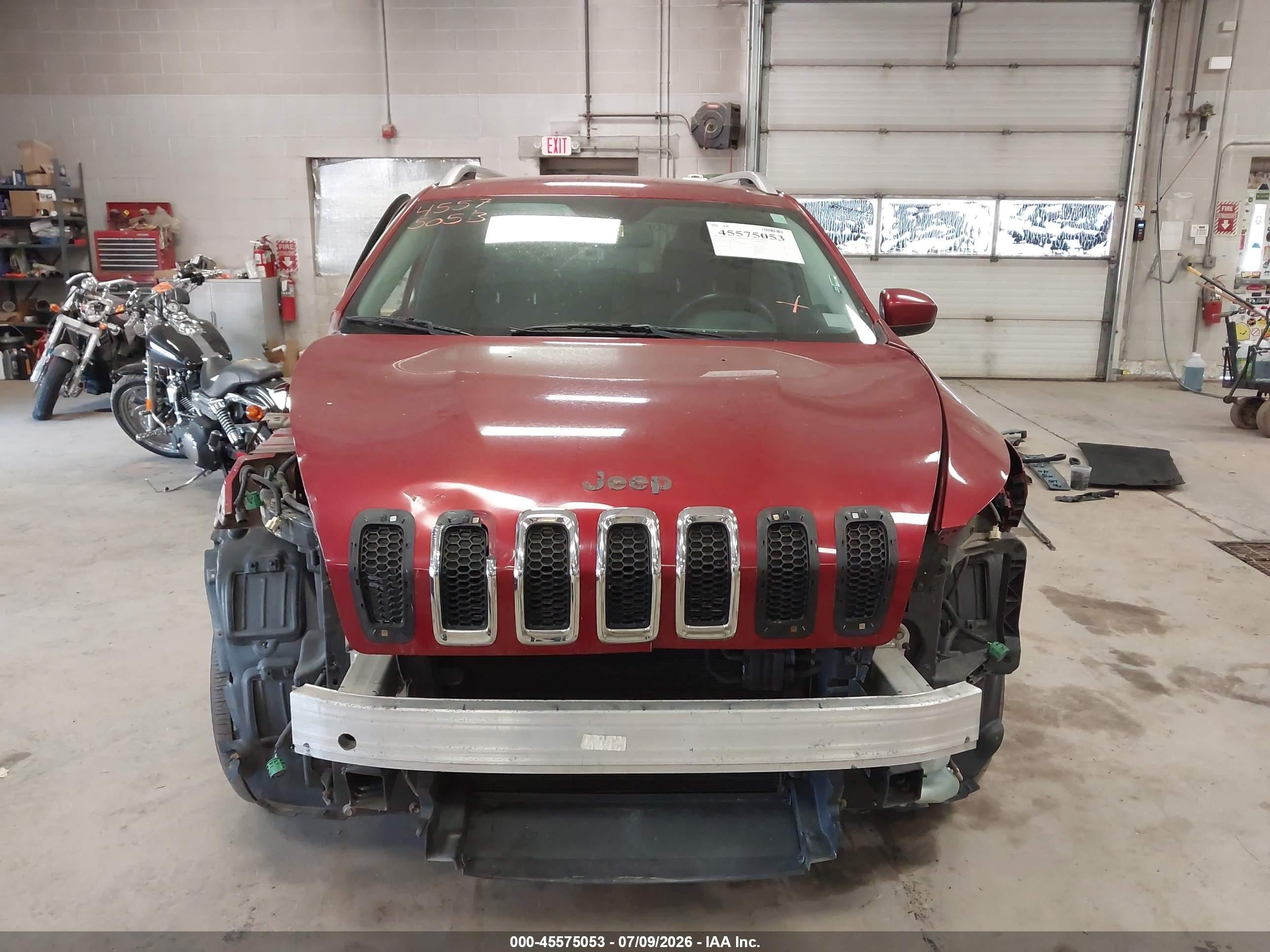 2014 Jeep Cherokee Latitude Red vin: 1C4PJMCBXEW146510