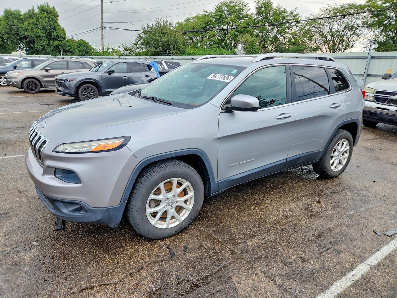 2014 Jeep Cherokee Latitude Gray vin: 1C4PJMCBXEW220038