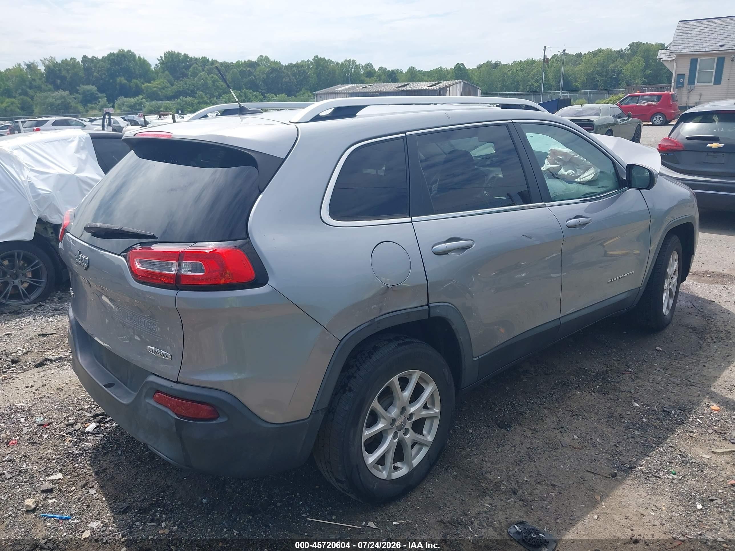 2014 Jeep Cherokee Latitude Gray vin: 1C4PJMCBXEW240564