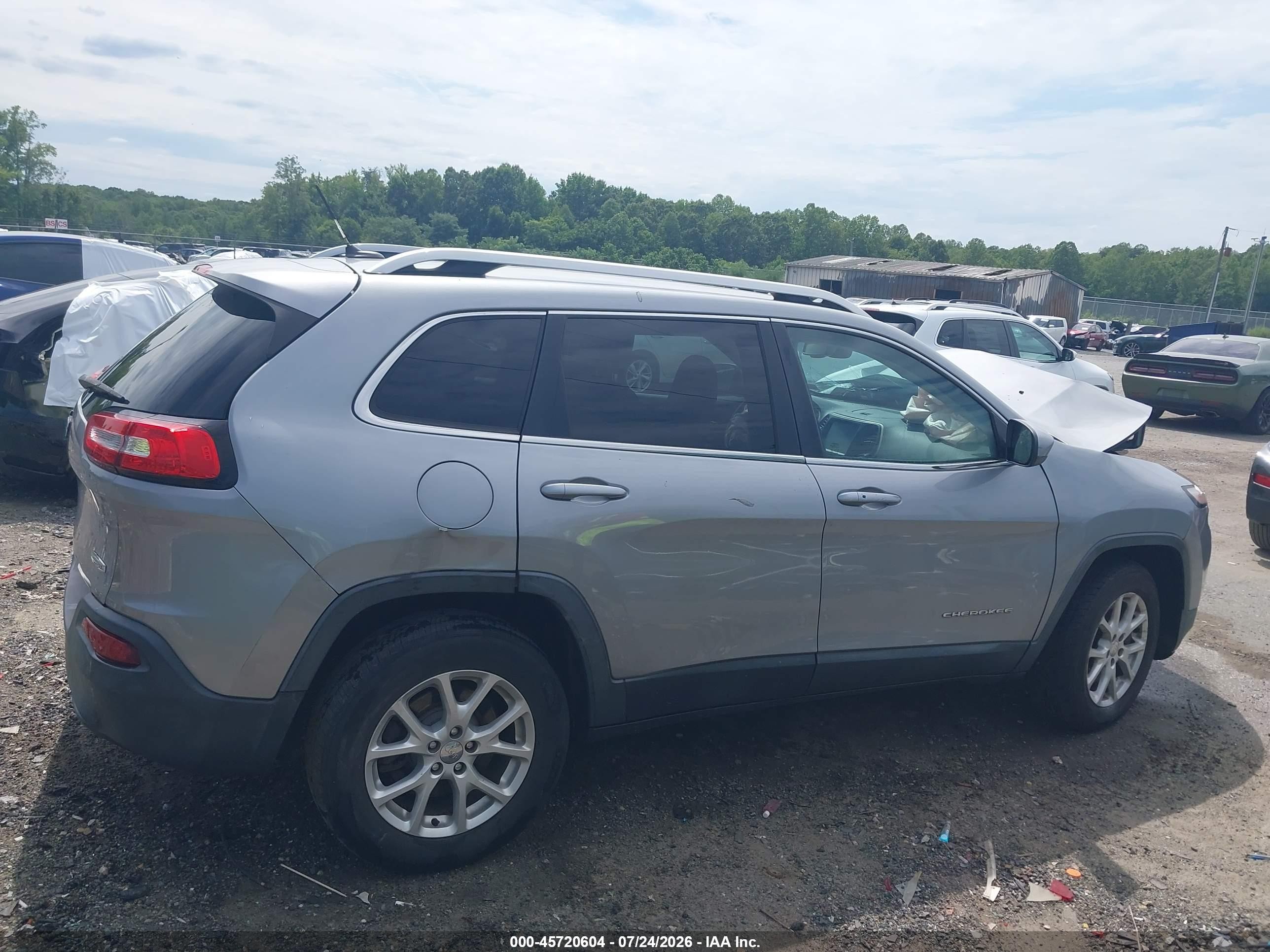 2014 Jeep Cherokee Latitude Gray vin: 1C4PJMCBXEW240564