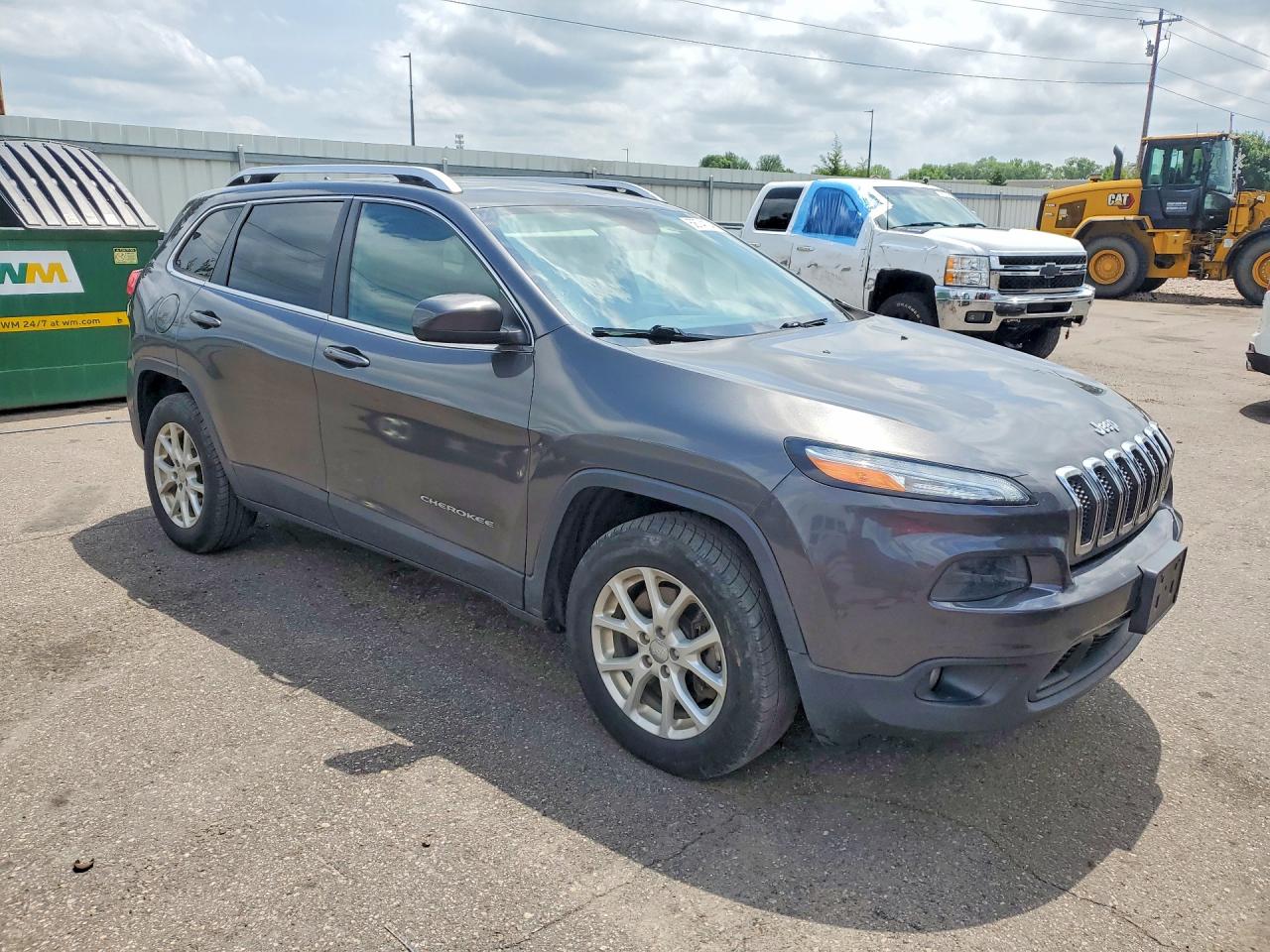 2015 Jeep Cherokee Latitude Угольный vin: 1C4PJMCBXFW702283