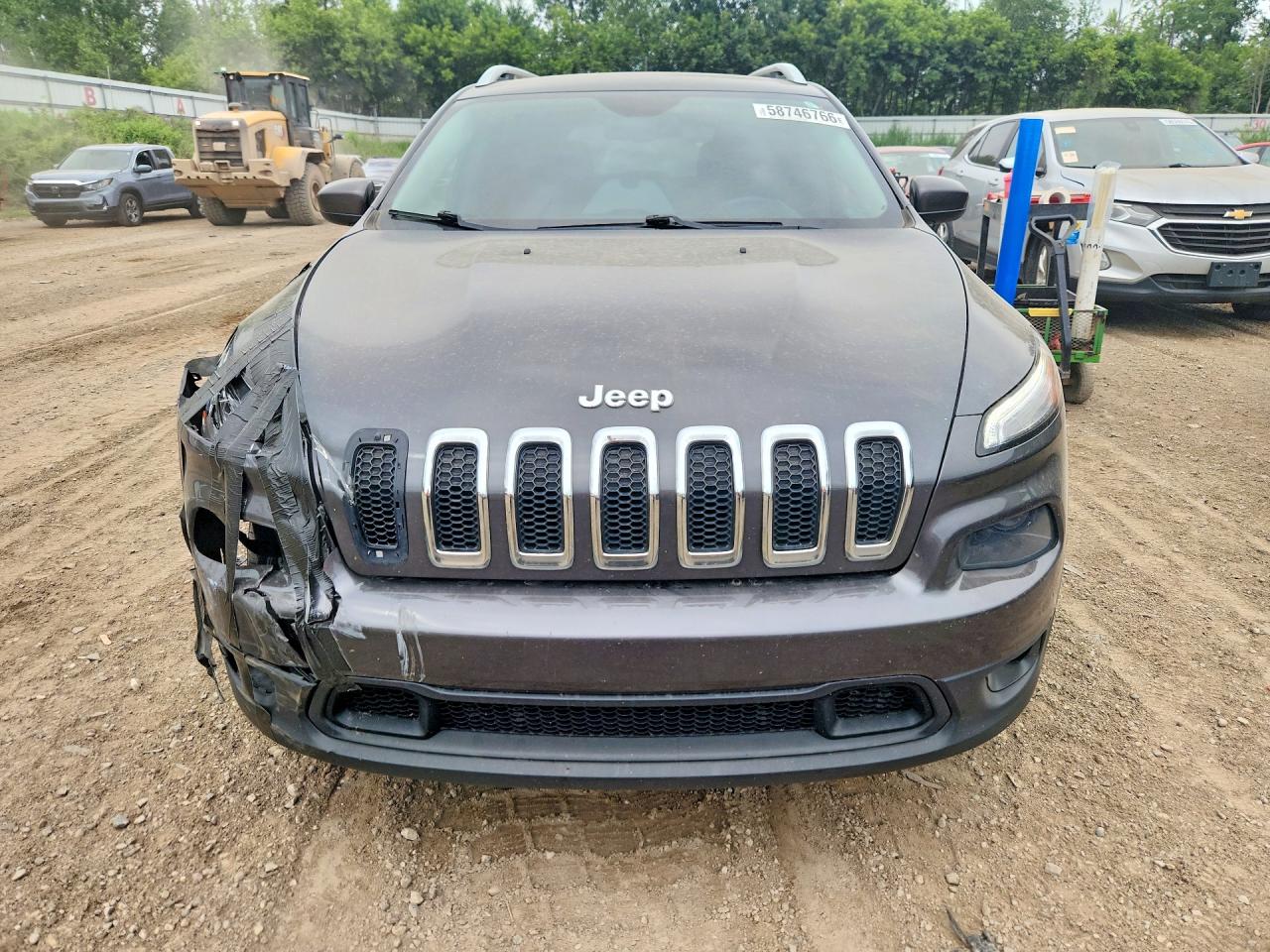 2015 Jeep Cherokee Latitude Charcoal vin: 1C4PJMCBXFW768669