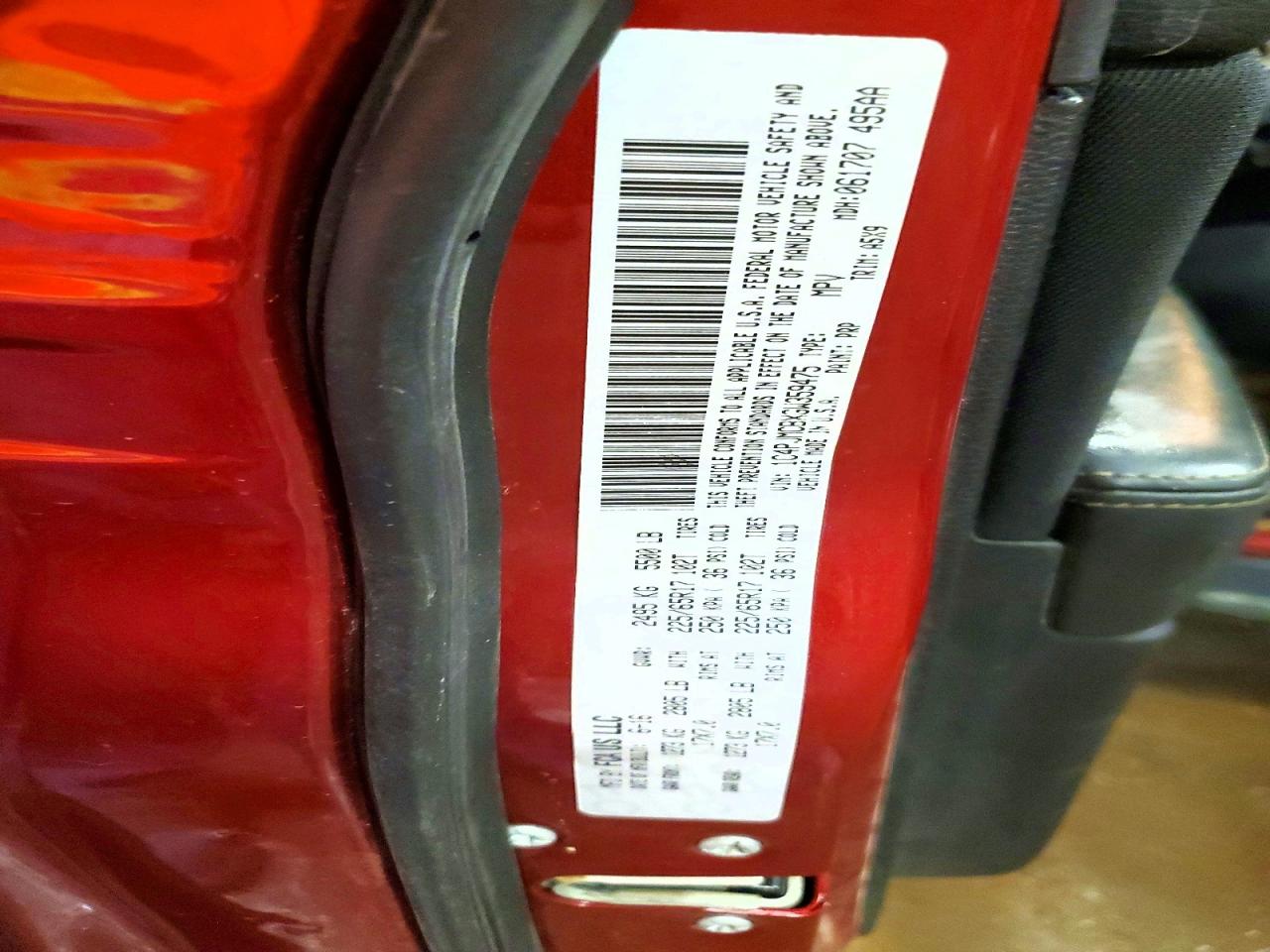 2016 Jeep Cherokee Latitude Red vin: 1C4PJMCBXGW359475