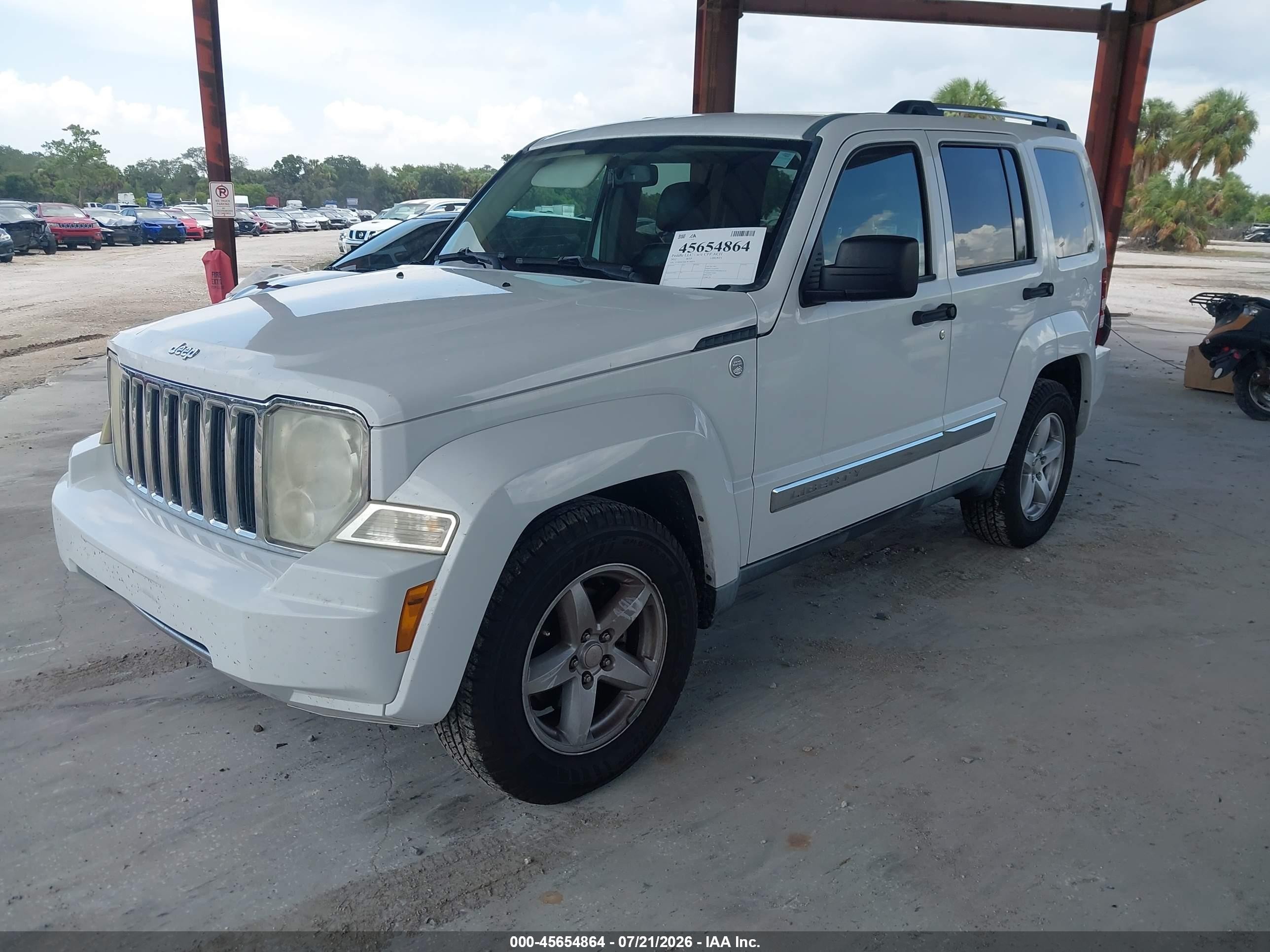 2012 Jeep Liberty Limited Edition White vin: 1C4PJMCK6CW106874