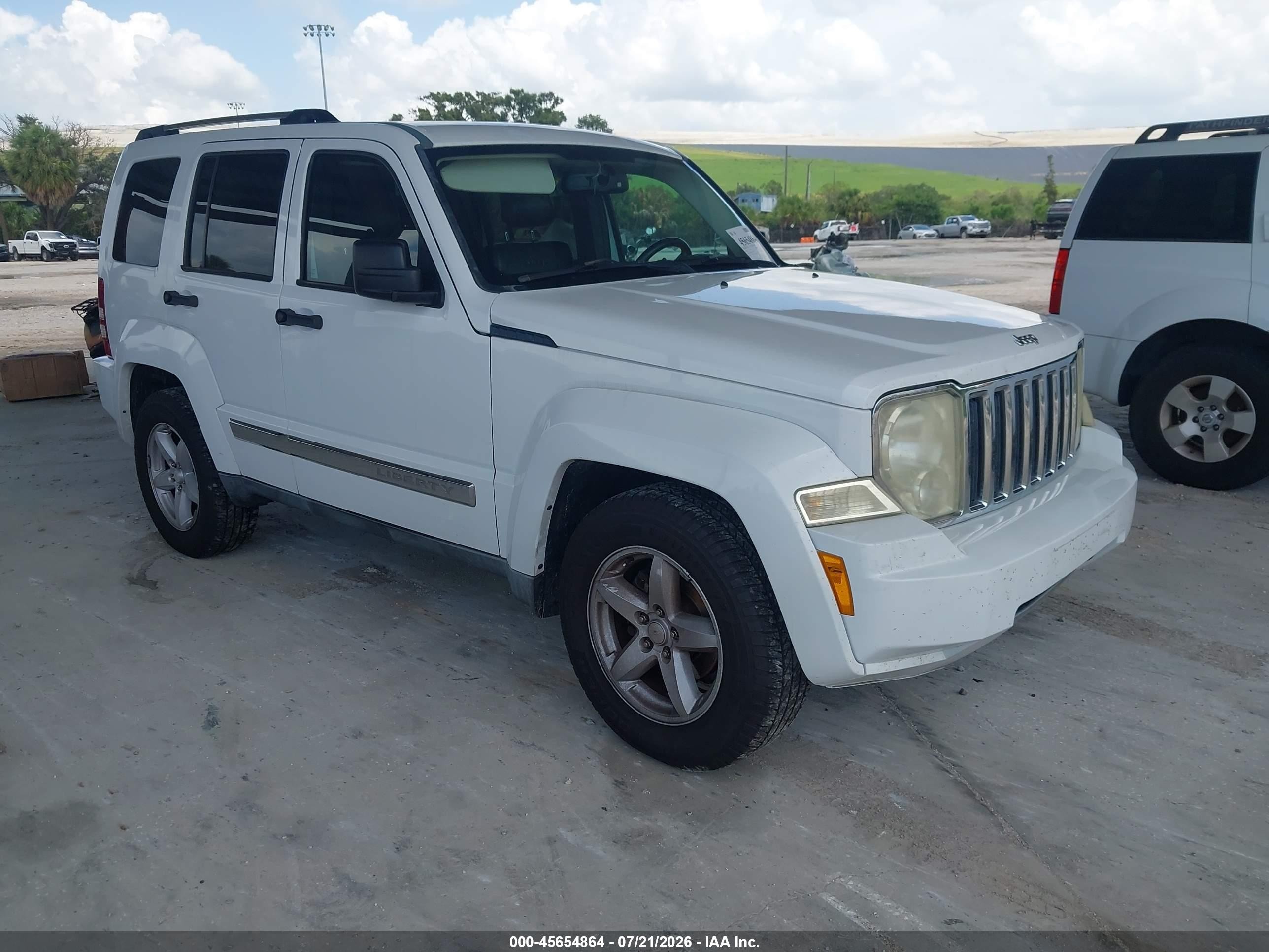 2012 Jeep Liberty Limited Edition White vin: 1C4PJMCK6CW106874