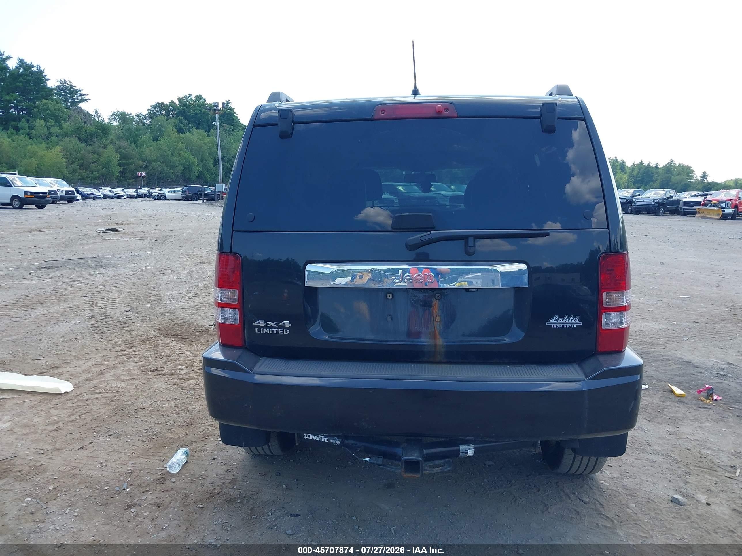 2012 Jeep Liberty Limited Edition Черный vin: 1C4PJMCK7CW111310