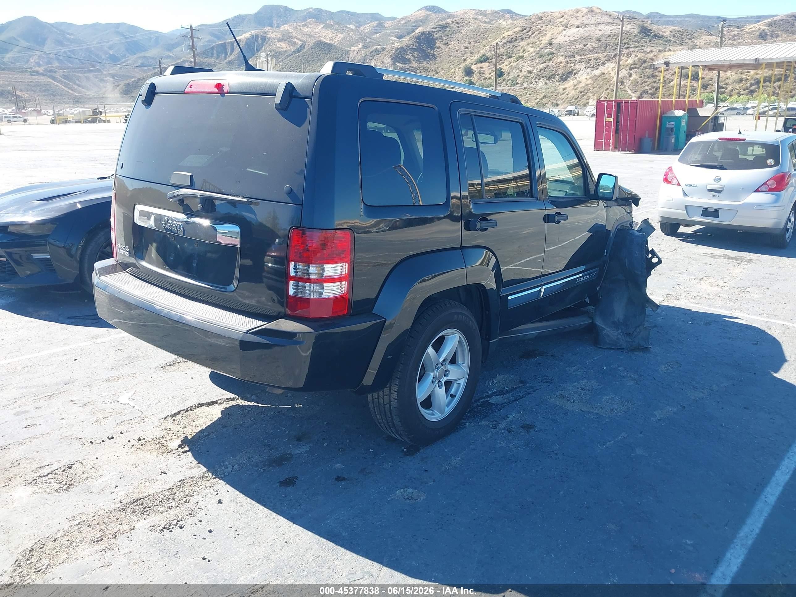 2012 Jeep Liberty Limited Edition Black vin: 1C4PJMCK7CW120878