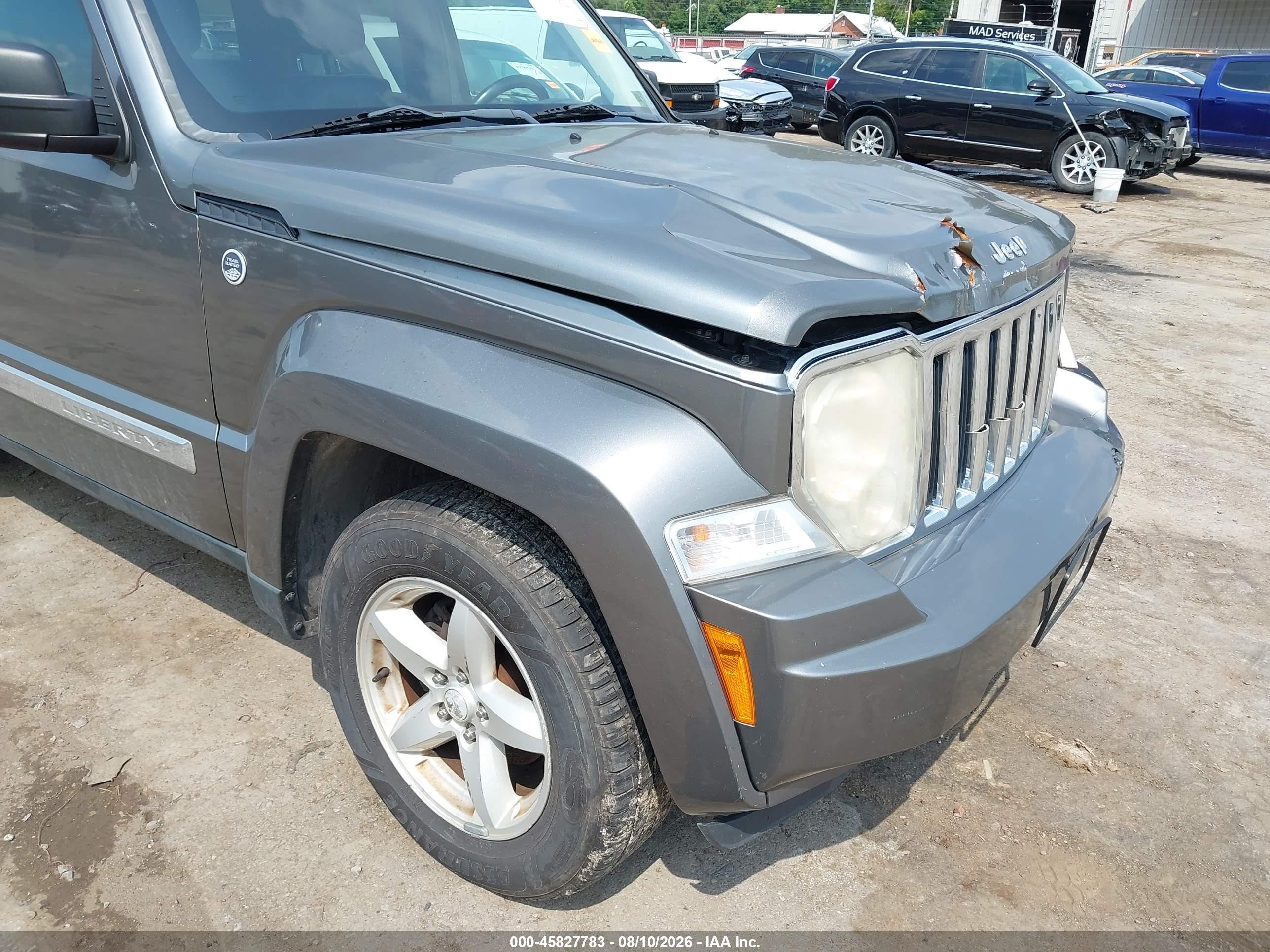 2012 Jeep Liberty Limited Edition Серый vin: 1C4PJMCK7CW152164